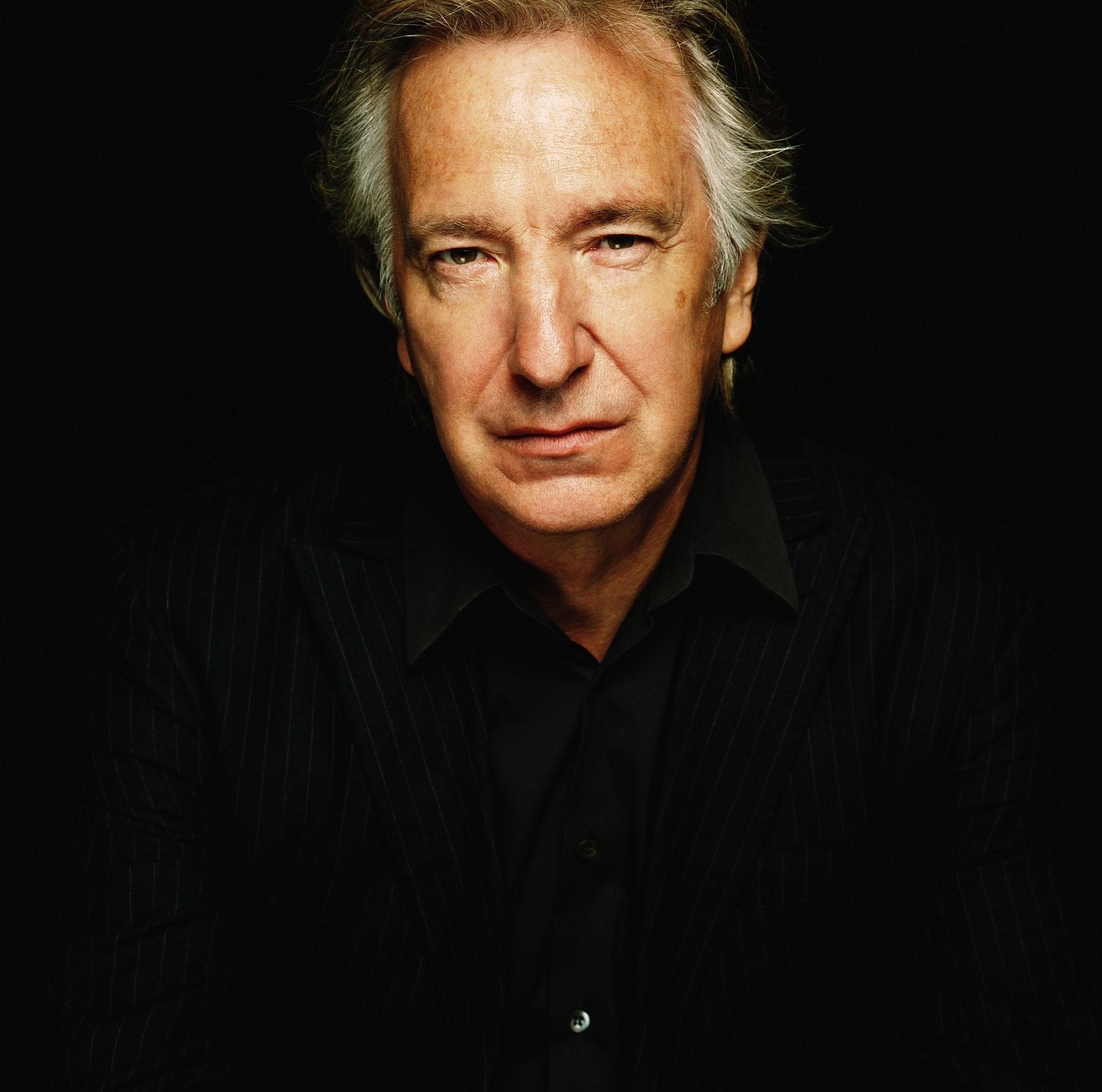 people, art, rickman, actors, x, 1080P, black, portraits, alan, background, hd, men, HD Wallpaper