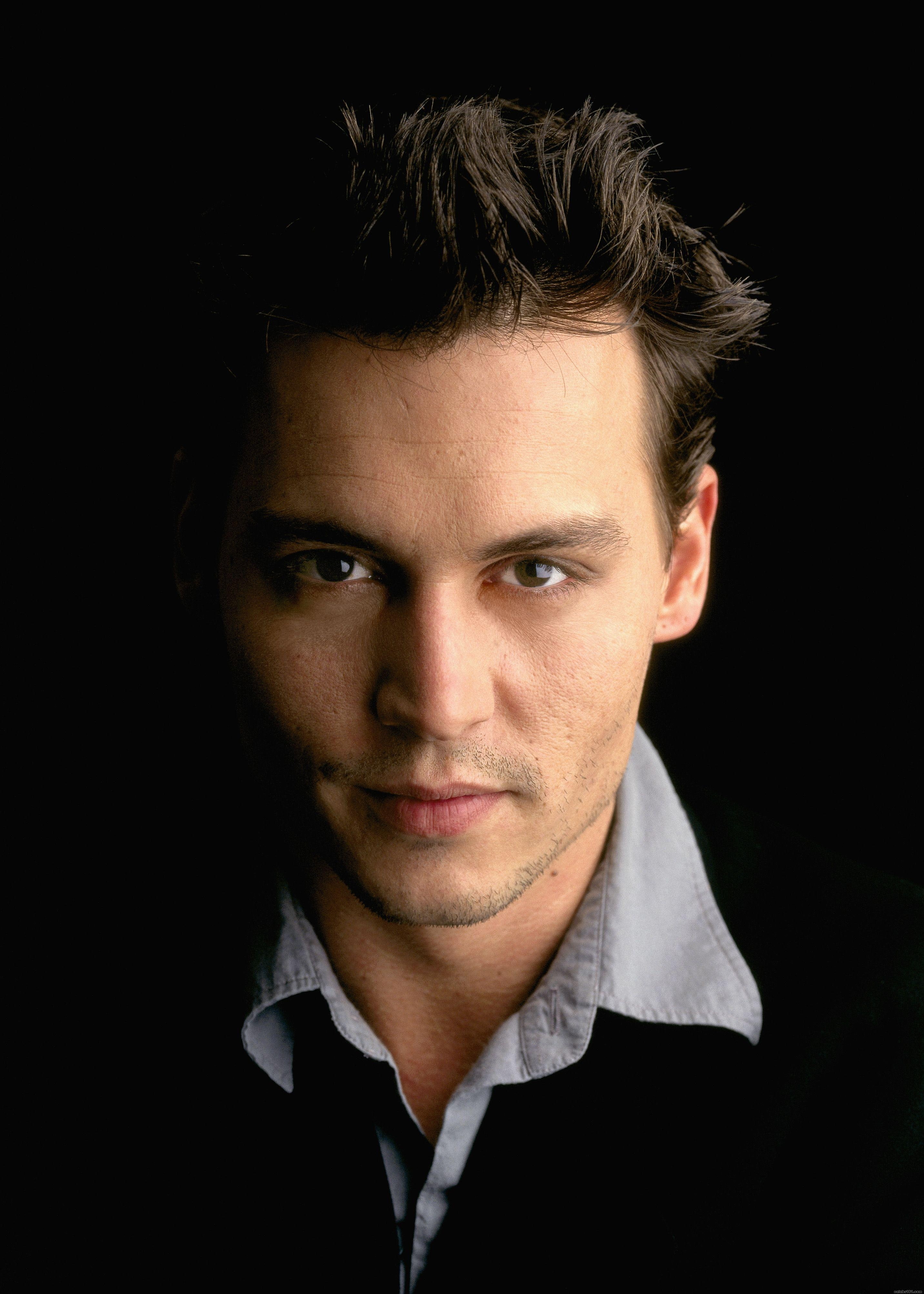 people, black, background, art, portrait, x, actors, hd, 4K, men, depp, johnny, Phone HD Wallpaper