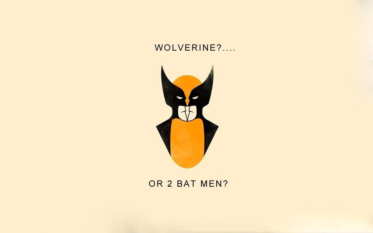 cartoon/comic, batman, dc, bat, meme, 720P, men, wolverine, hd, marvel, HD Wallpaper