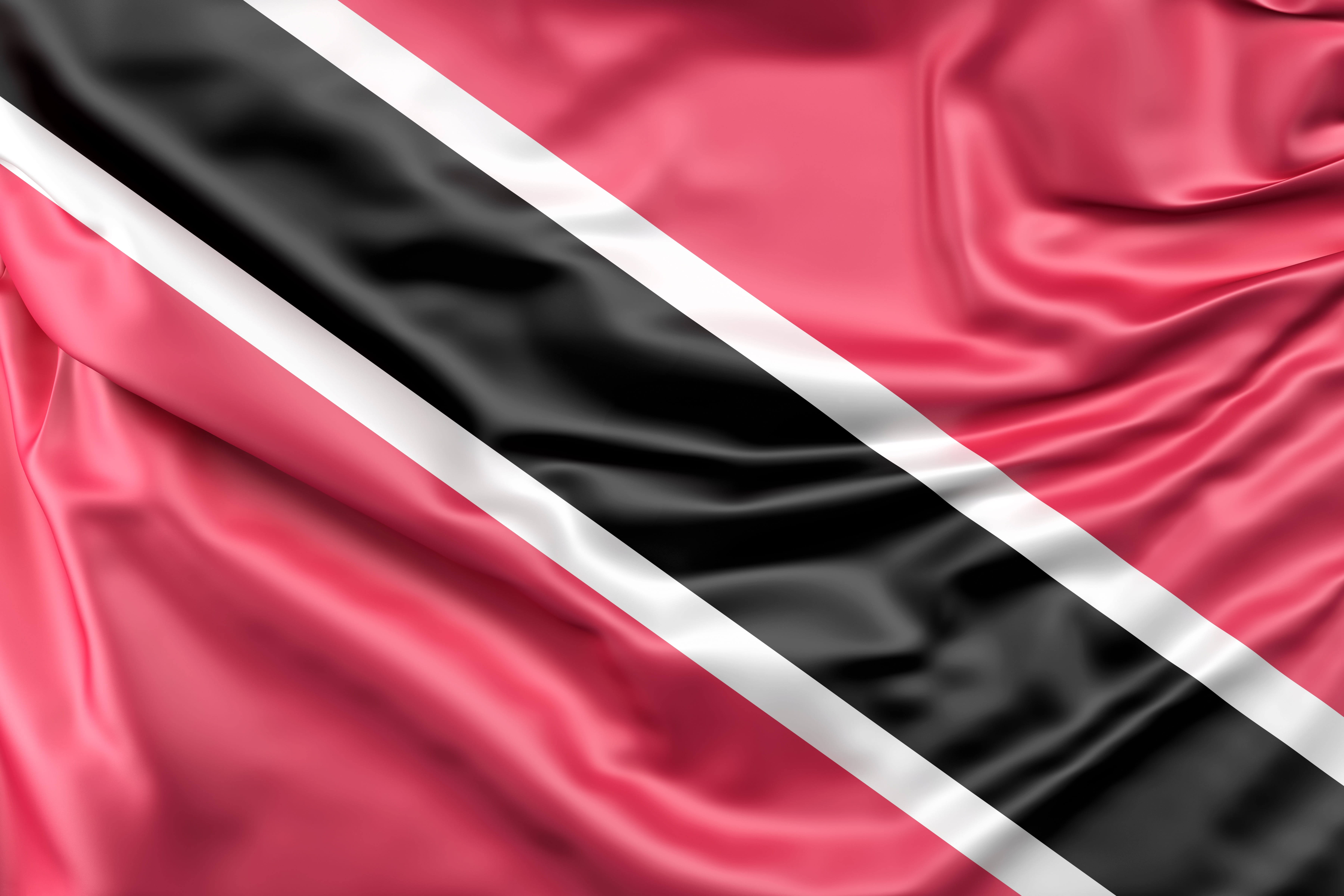 shape, ripple, patriotism, backgrounds, ensign, black, studio shot, background, emblem, realistic, red, white color, close-up, graphic, trinidad, silk, HD Wallpaper