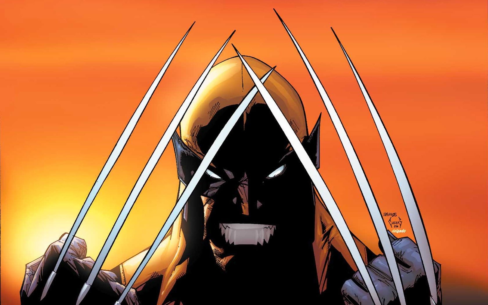wolverine, Orange, Adamantium, Claws, 720P, HD Wallpaper