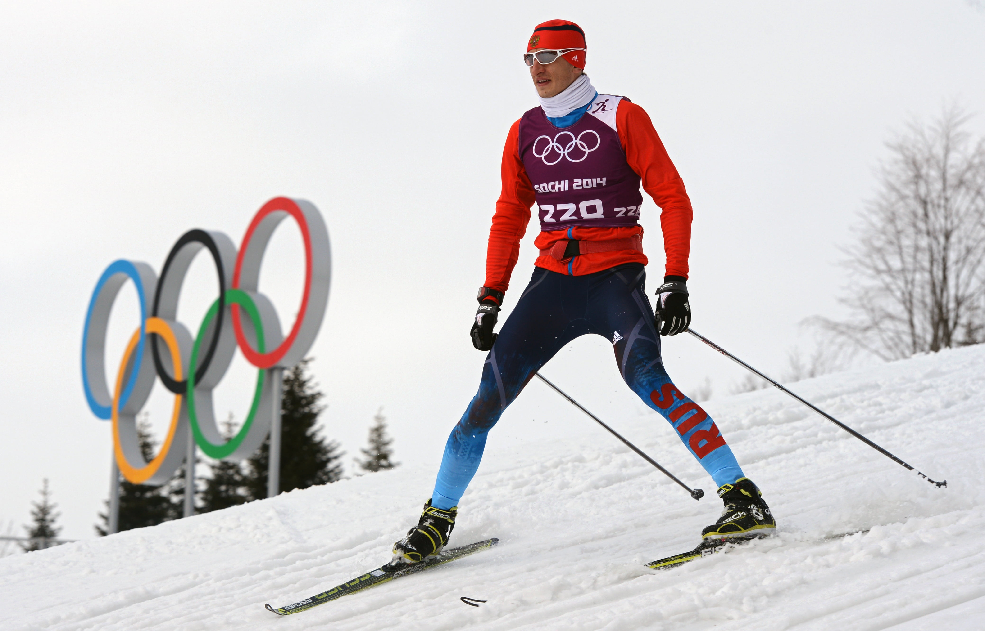 one Man Only, season, extreme Sports, white, skill, silver medalist, purple, full length, cold temperature, real people, clothing, xxii olympic winter games, HD Wallpaper