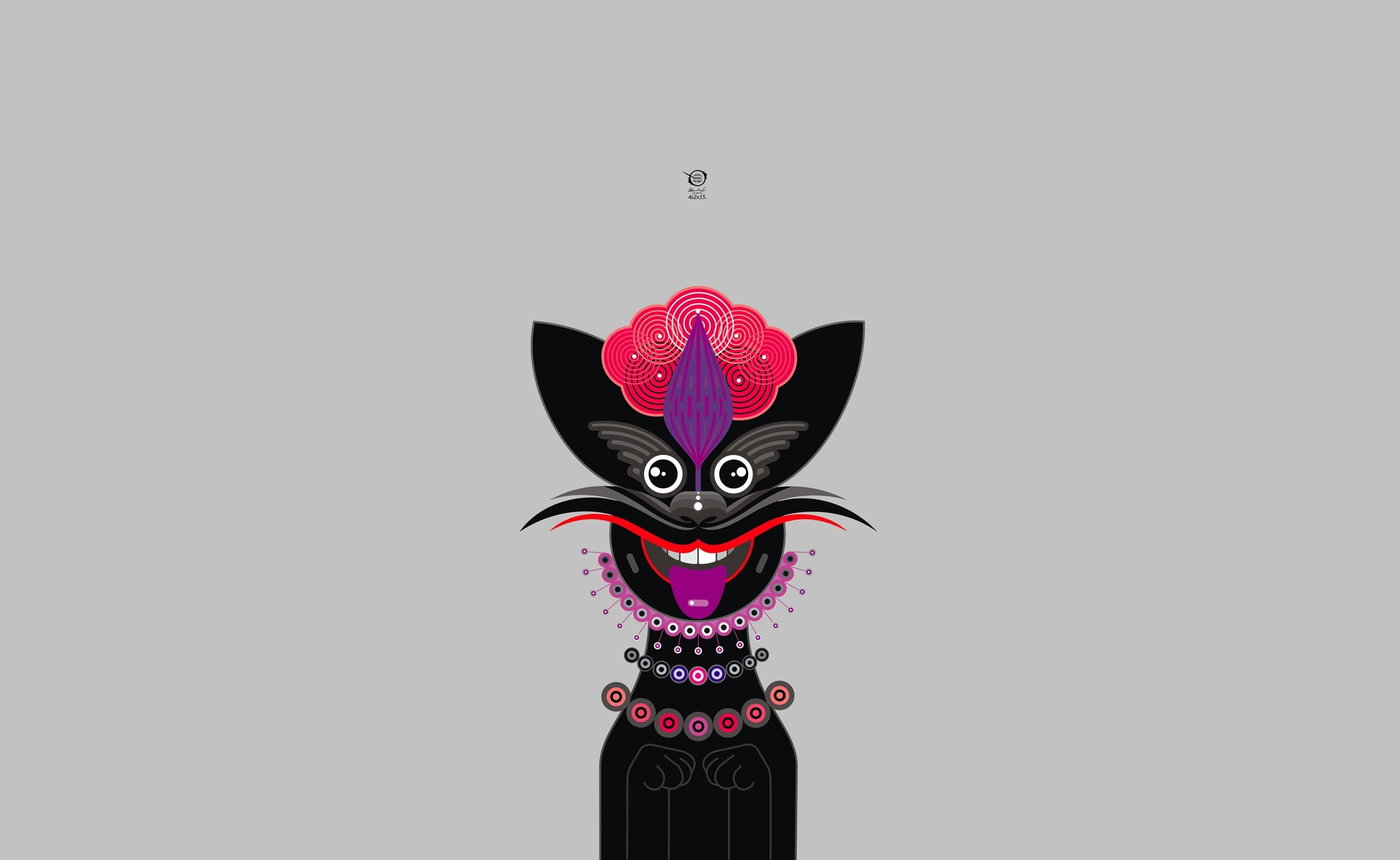 pictures, radic, portrait, character, Funny, vector, halloween, drawings, dragon, black, red, art and craft, copy space, art, disguise, representation, HD Wallpaper