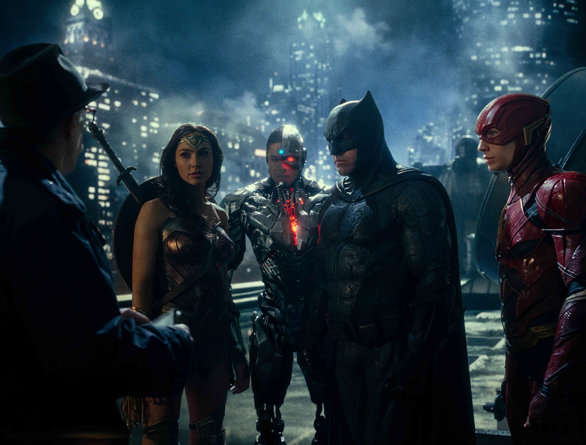 Cyborg (DC Comics), Justice League (2017), Ben Affleck, Gal Gadot, Ezra Miller, 1080P, Batman, Wonder Woman, Ray Fisher, Flash, Movie, HD Wallpaper