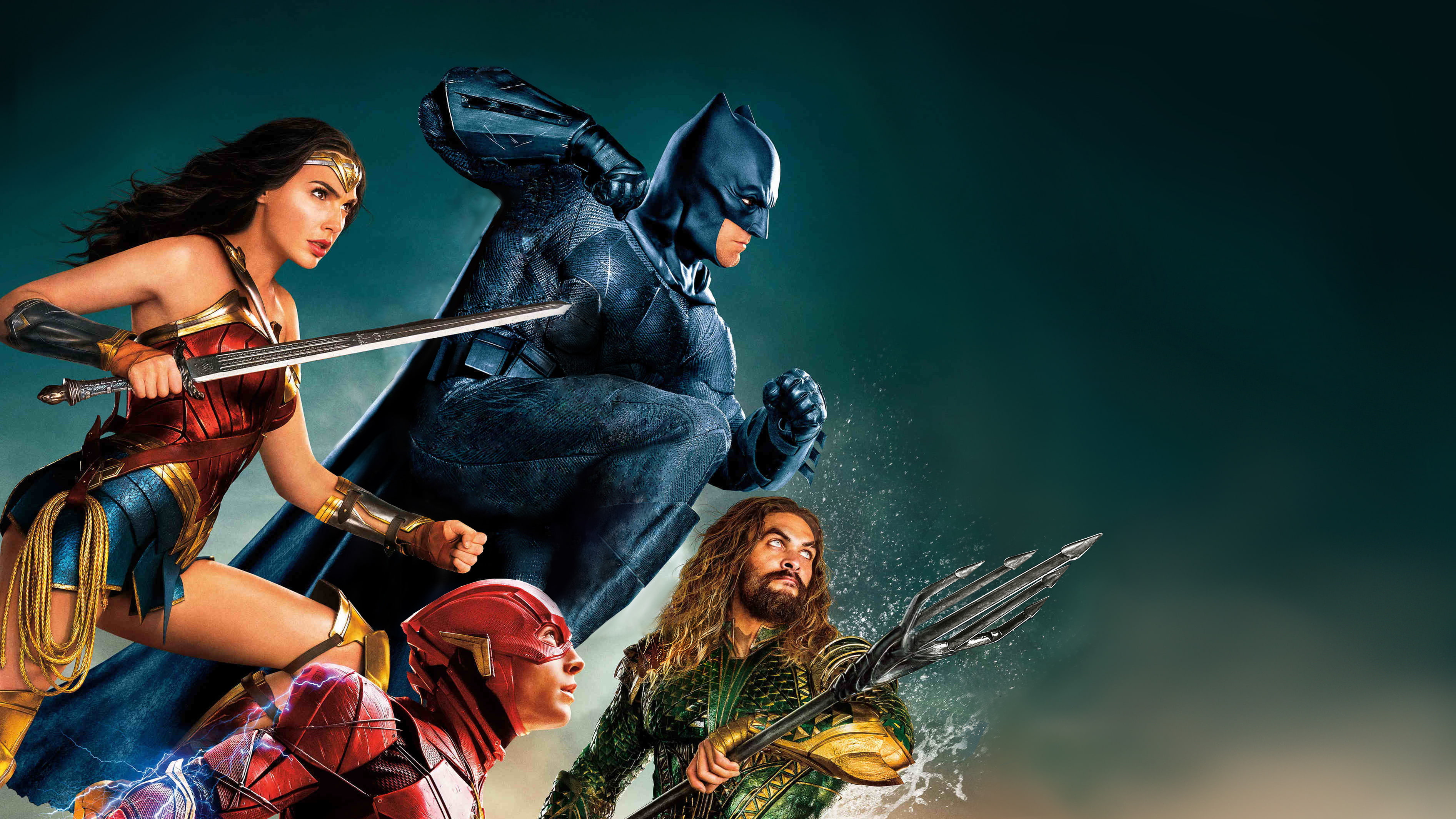 affleck, curry, momoa, diana, themyscira, ezra, barry, allen, gal, (2017), league, bruce, miller, woman, wonder, trident, ben, sword, superhero, flash, HD Wallpaper