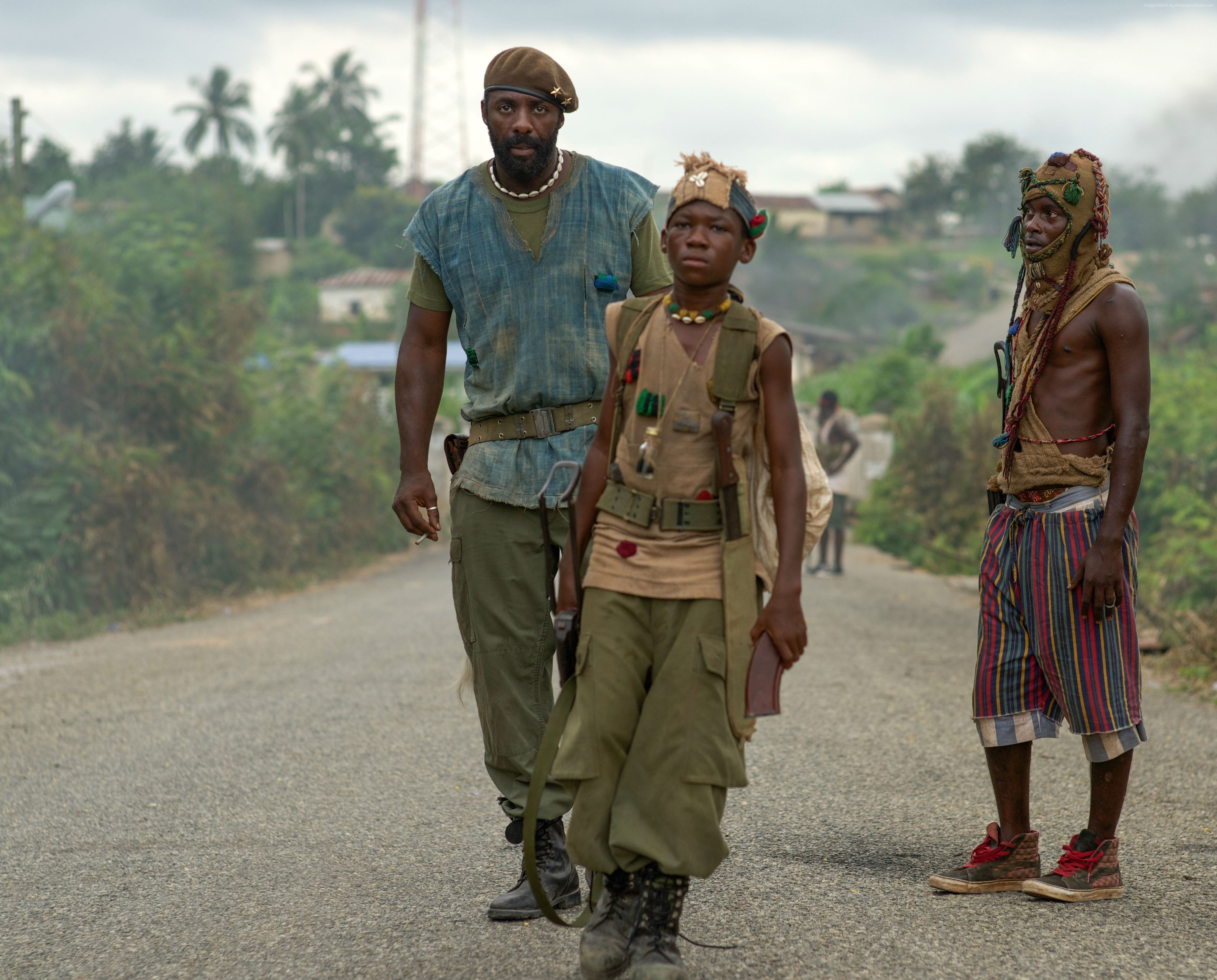 mature adult, looking at camera, Beasts of No Nation, portrait, family, full length, standing, Idris Elba, men, day, outdoors, people, walking, child, mature men, HD Wallpaper