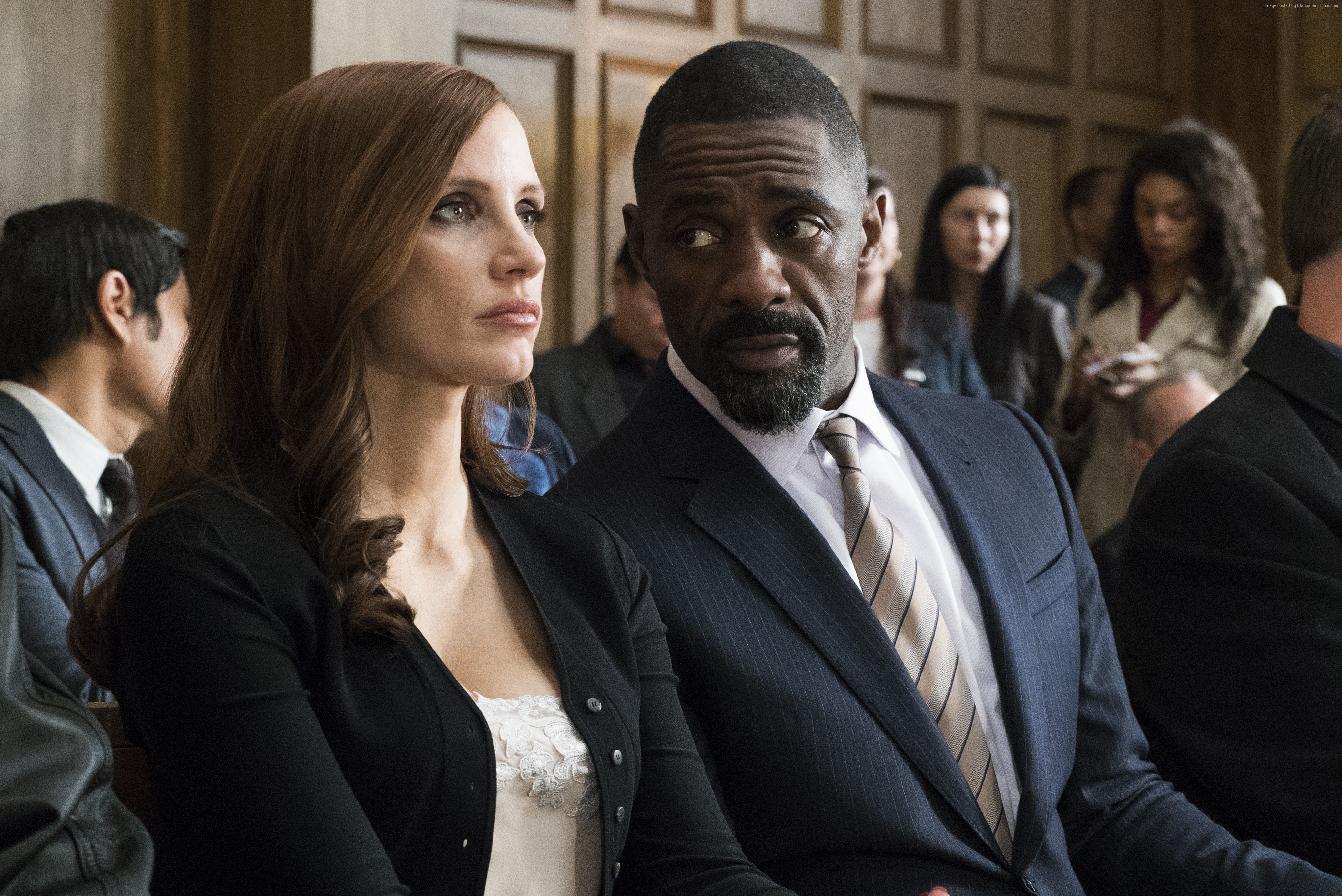 4K, Jessica Chastain, Idris Elba, Mollys Game, 4k, HD Wallpaper