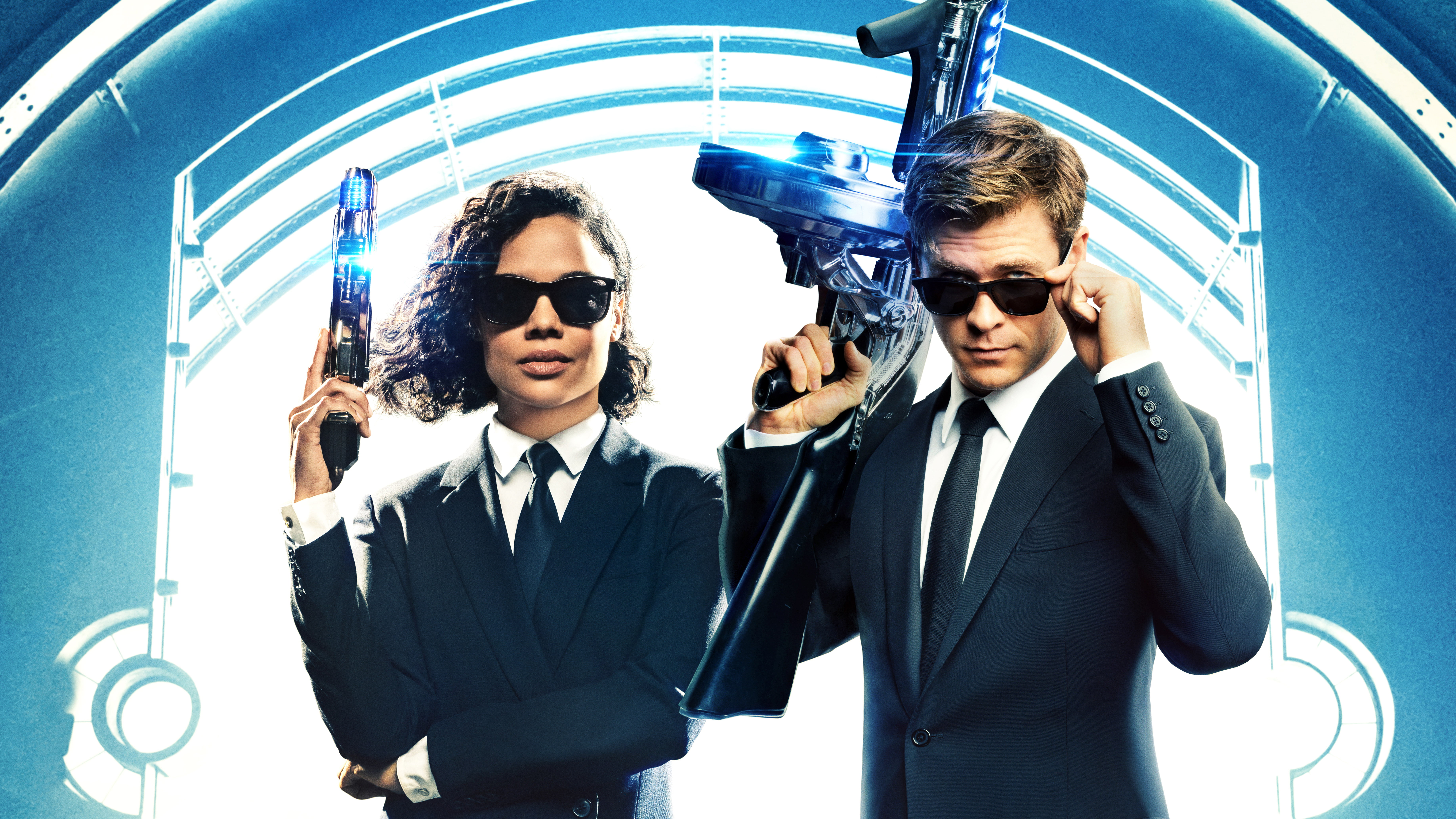 5K, Men in Black: International, Tessa Thompson, Movie, Chris Hemsworth, HD Wallpaper