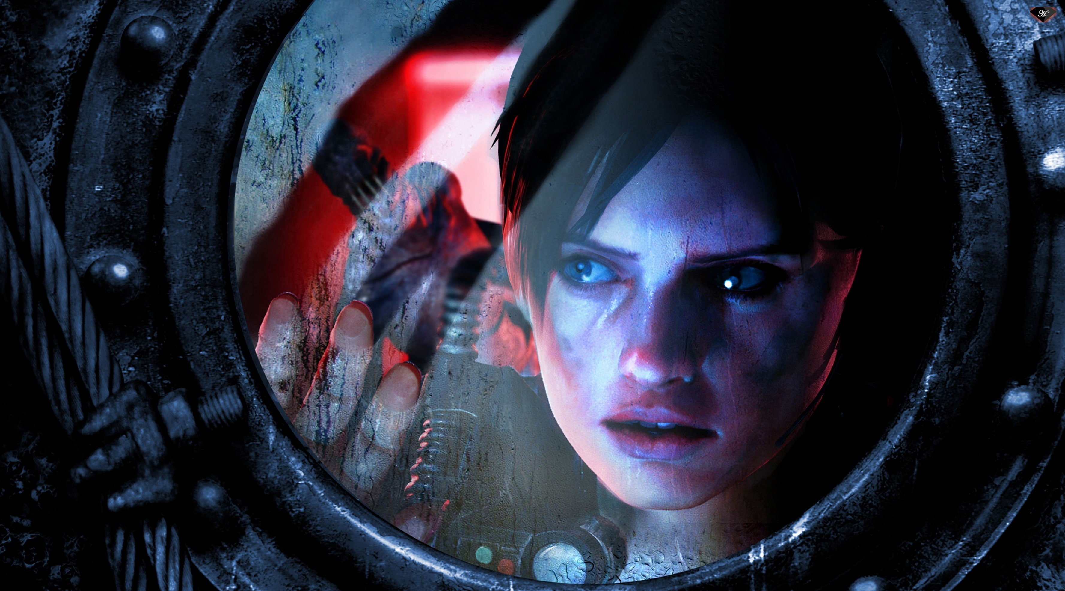 one person, close-up, metal, looking, resident, transportation, mode of transportation, game, evil, revelations, indoors, valentine, young adult, HD Wallpaper