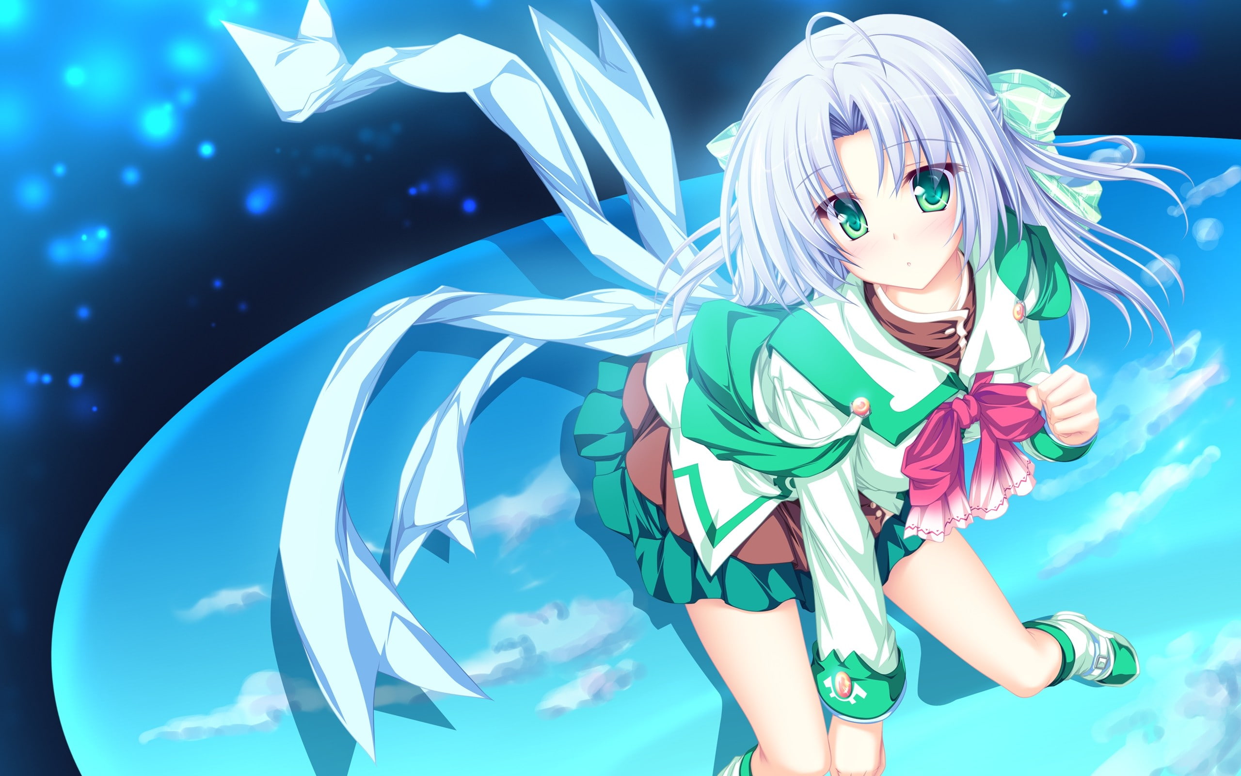 girls, anime girls, 2K, beautiful, young, anime, HD Wallpaper