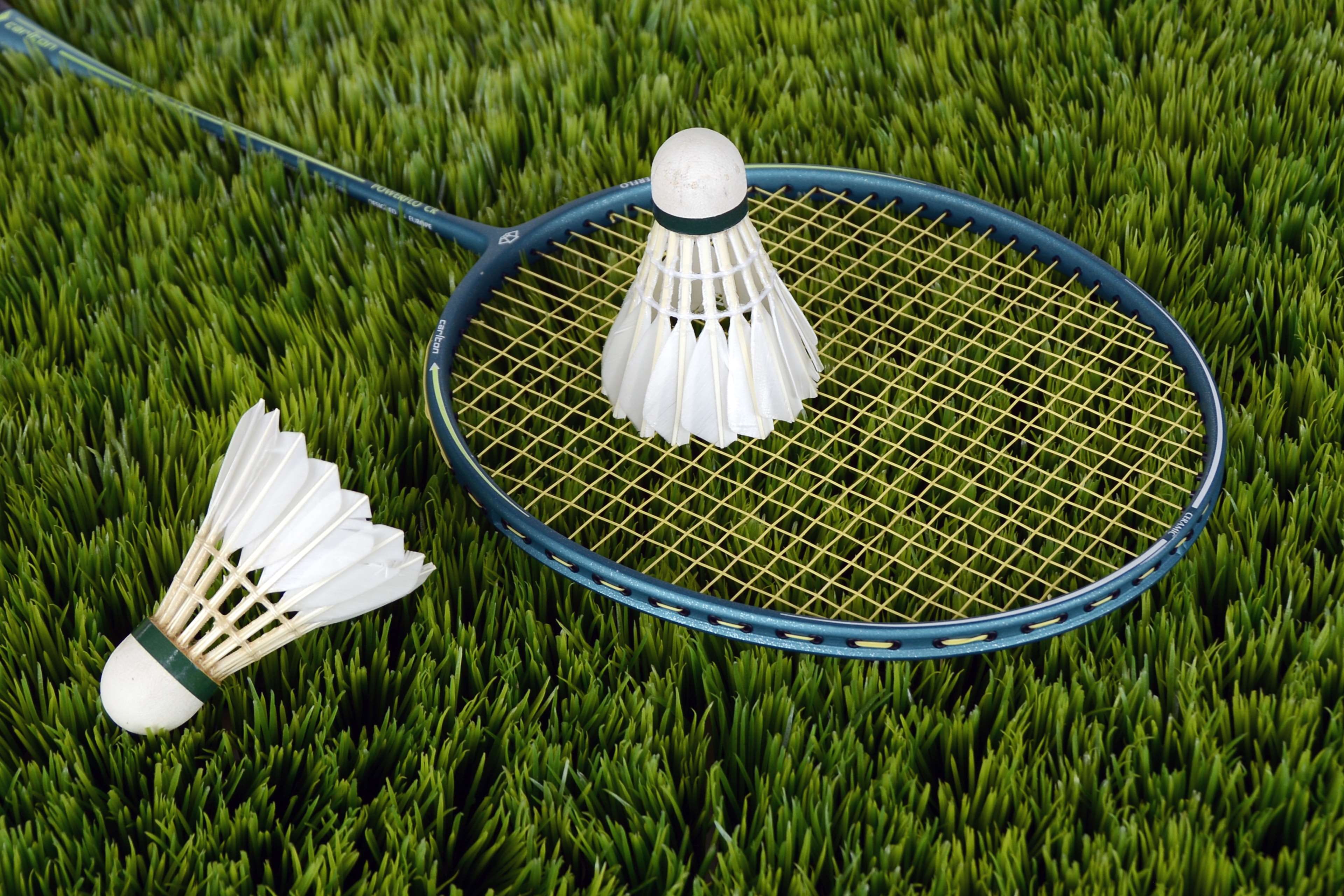 high angle view, 4K, nature, day, shuttlecocks, field, outdoors, badminton, crockery, food and drink, white color, sport, kitchen utensil, no people, container, HD Wallpaper