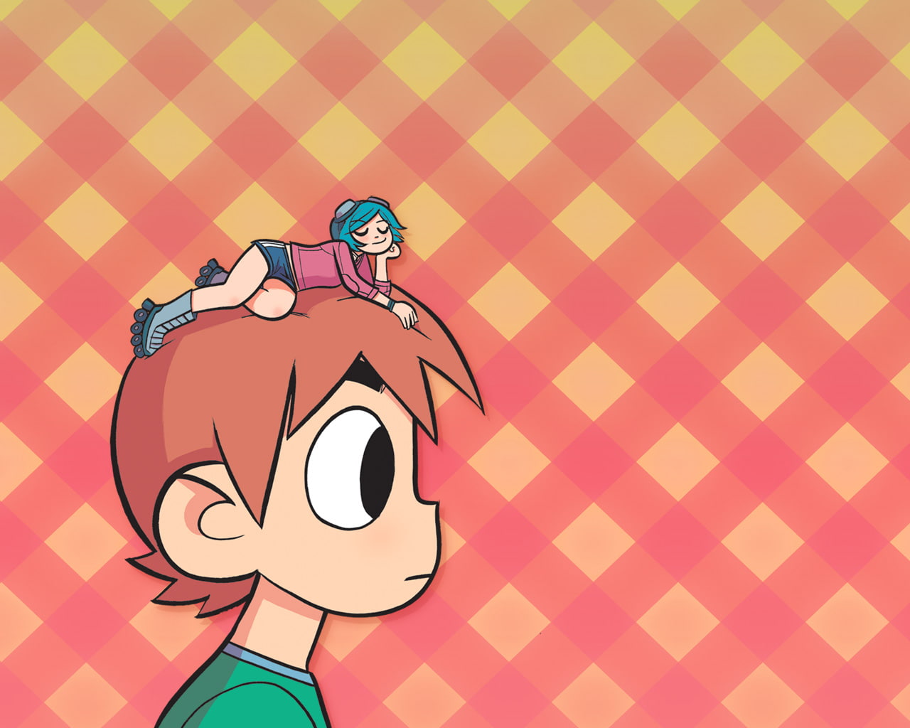 cartoon/comic, 720P, flowers, pilgrim, hd, scott, ramona, HD Wallpaper