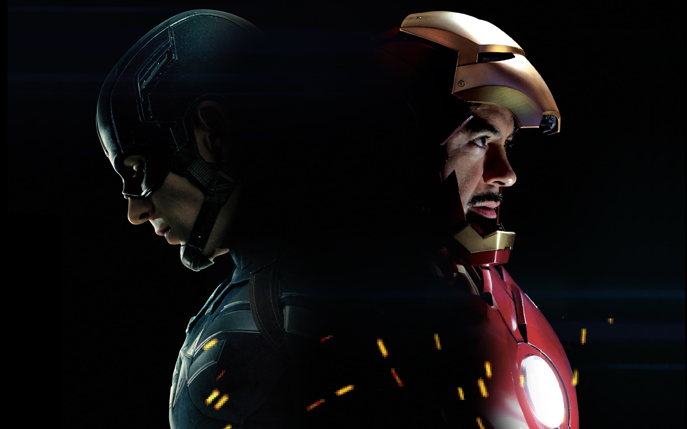 men, studio shot, technology, man, Captain, illuminated, Iron, indoors, war, headshot, black background, adult, portrait, America, young adult, clothing, HD Wallpaper