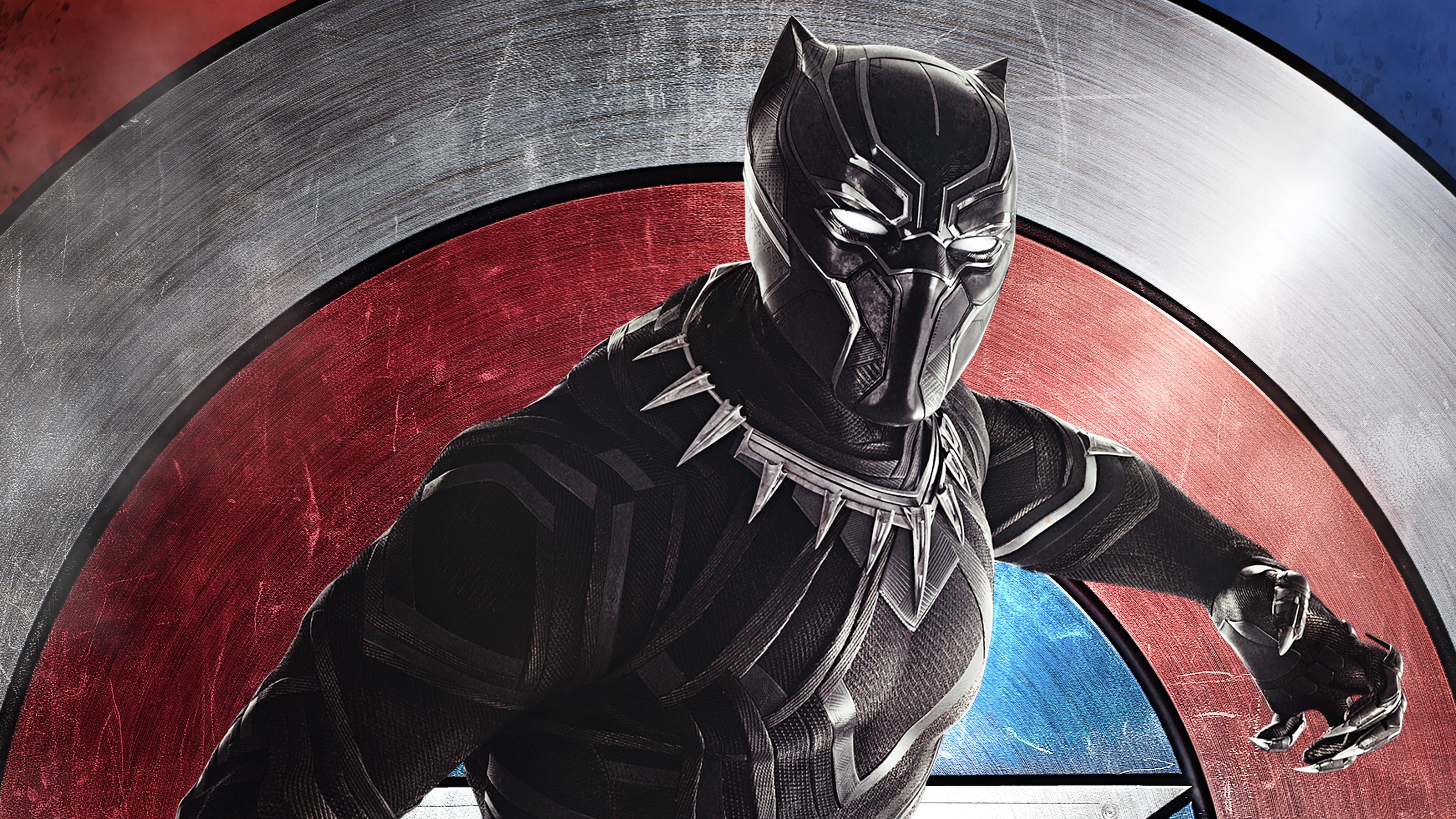 Captain America, 4K, Black Panther (Marvel Comics), Captain America: Civil War, HD Wallpaper