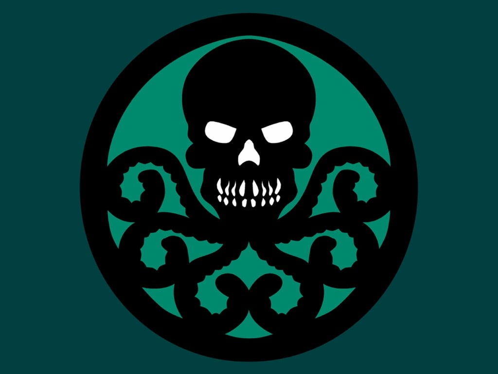 celebration, circle, no people, Hydra (comics), simple background, indoors, representation, human representation, Marvel Comics, black color, HD Wallpaper