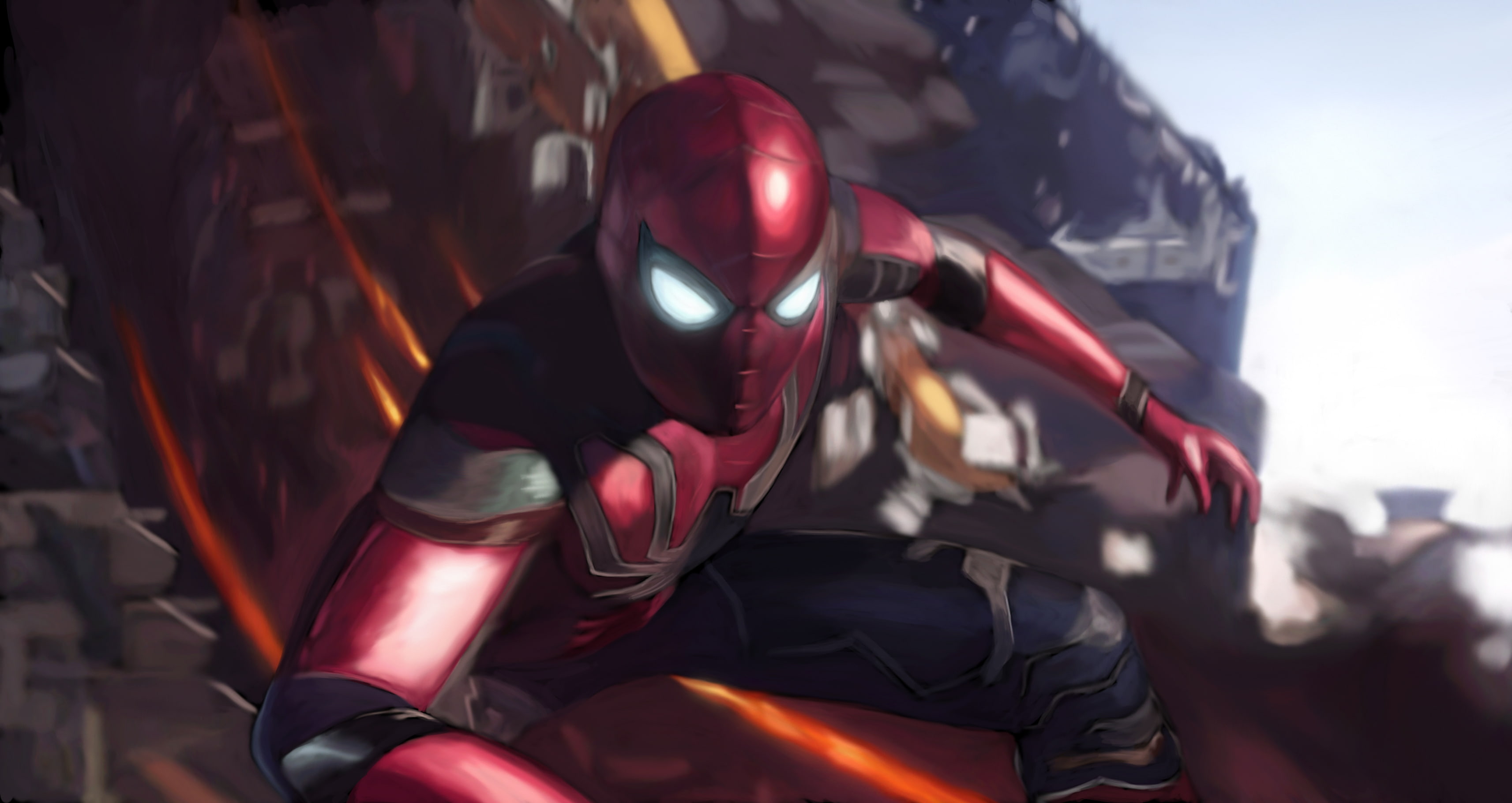 2018, Spider-Man, Avengers: Infinity War, 2K, HD Wallpaper