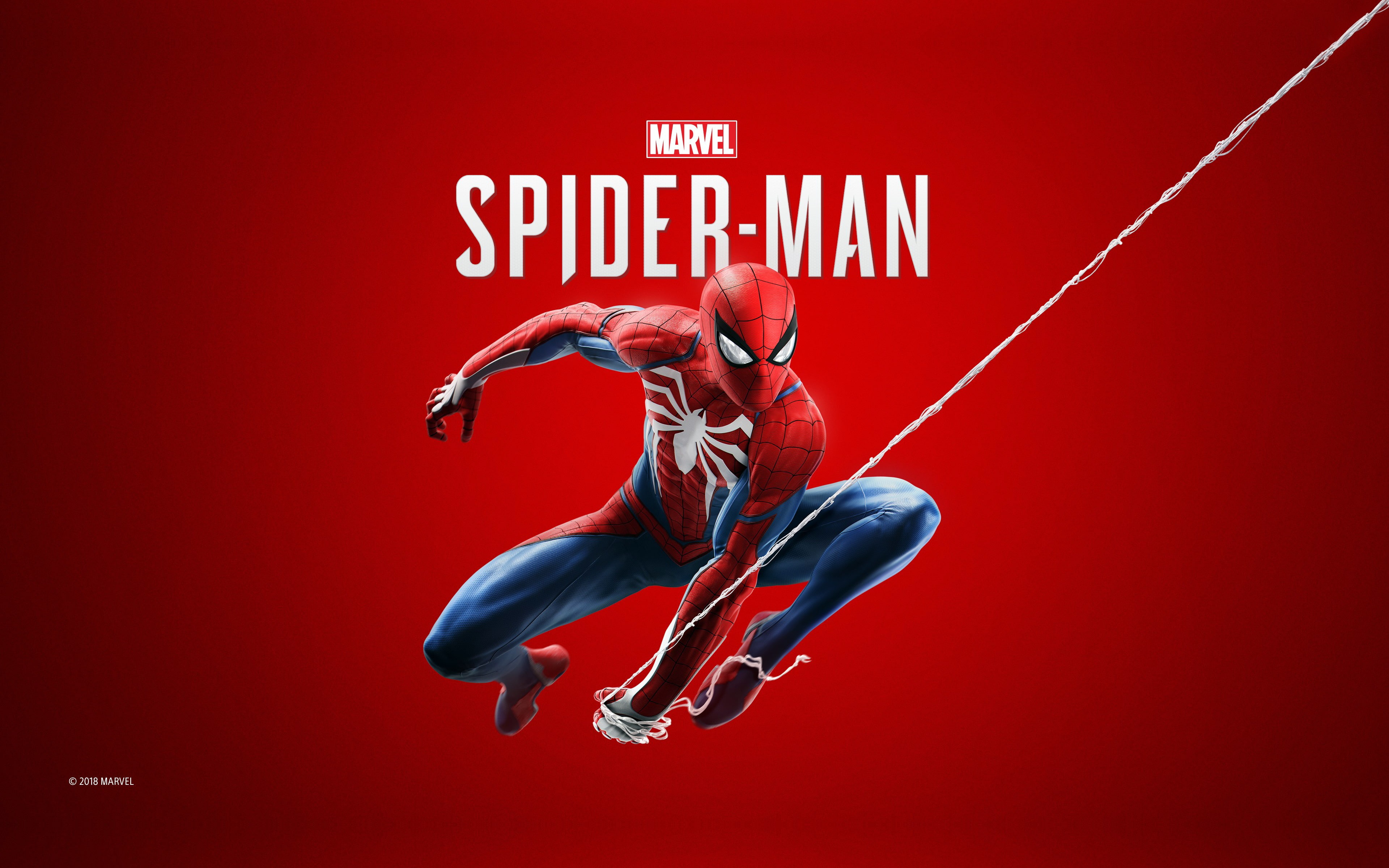 colored background, text, one person, studio shot, fun, red, man, emotion, arms raised, human limb, marvel, mid-air, k, human arm, young men, adult, vitality, HD Wallpaper