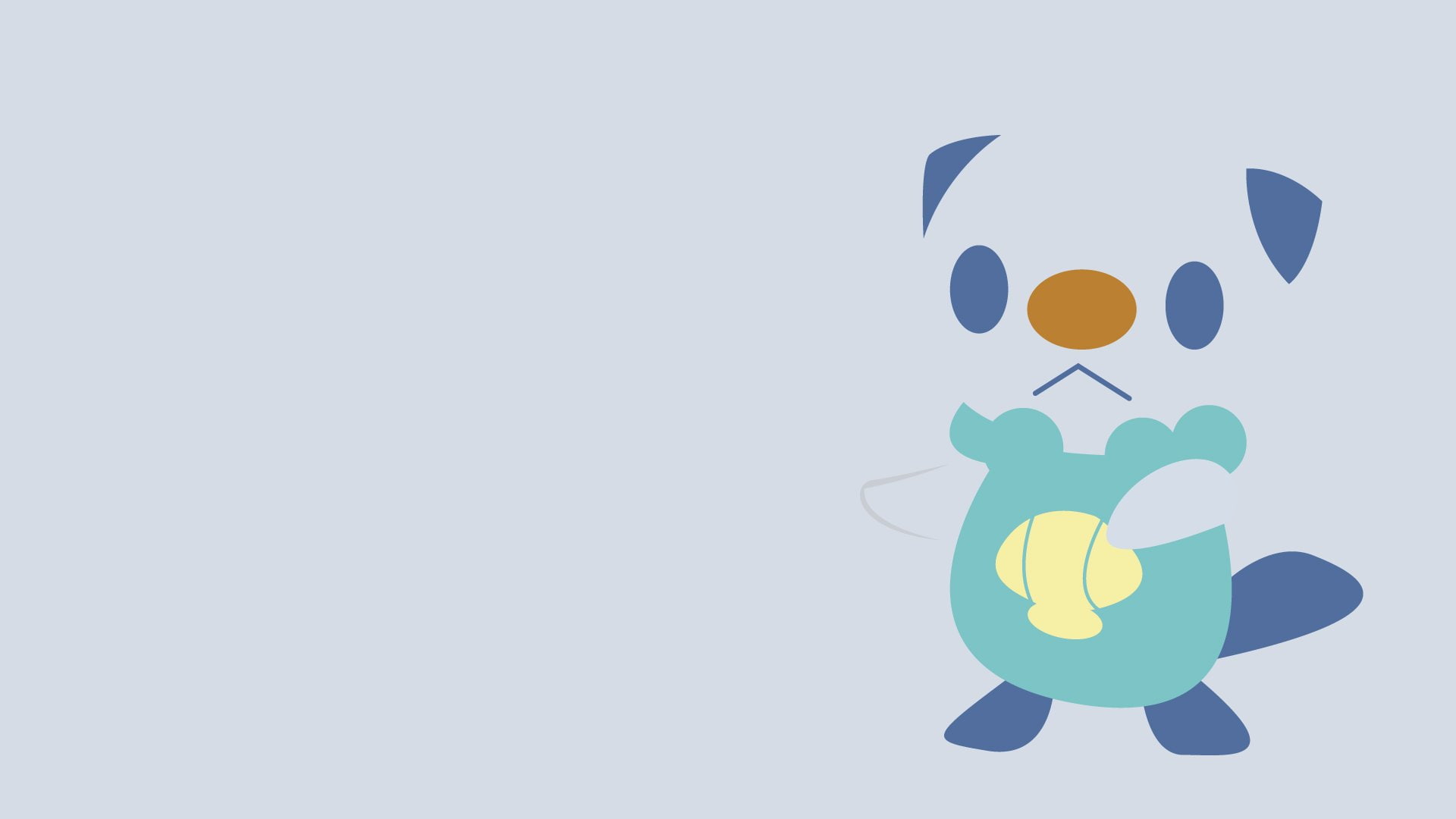px, monochrome, minimalistic, yellow, design, creativity, studio shot, 1920x1080 px, multi colored, nature, copy space, symbol, music, vectors, toy, oshawott, HD Wallpaper