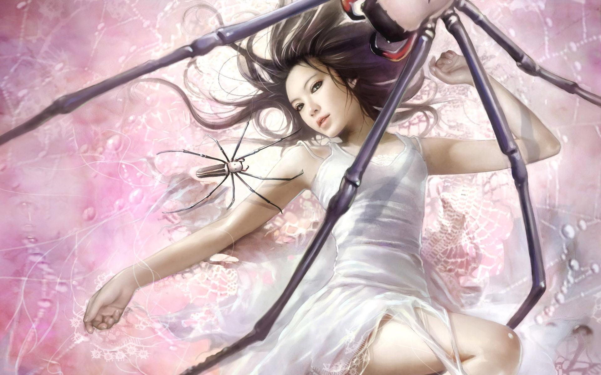 1080P, Spider, Girl, Fantasy, HD Wallpaper