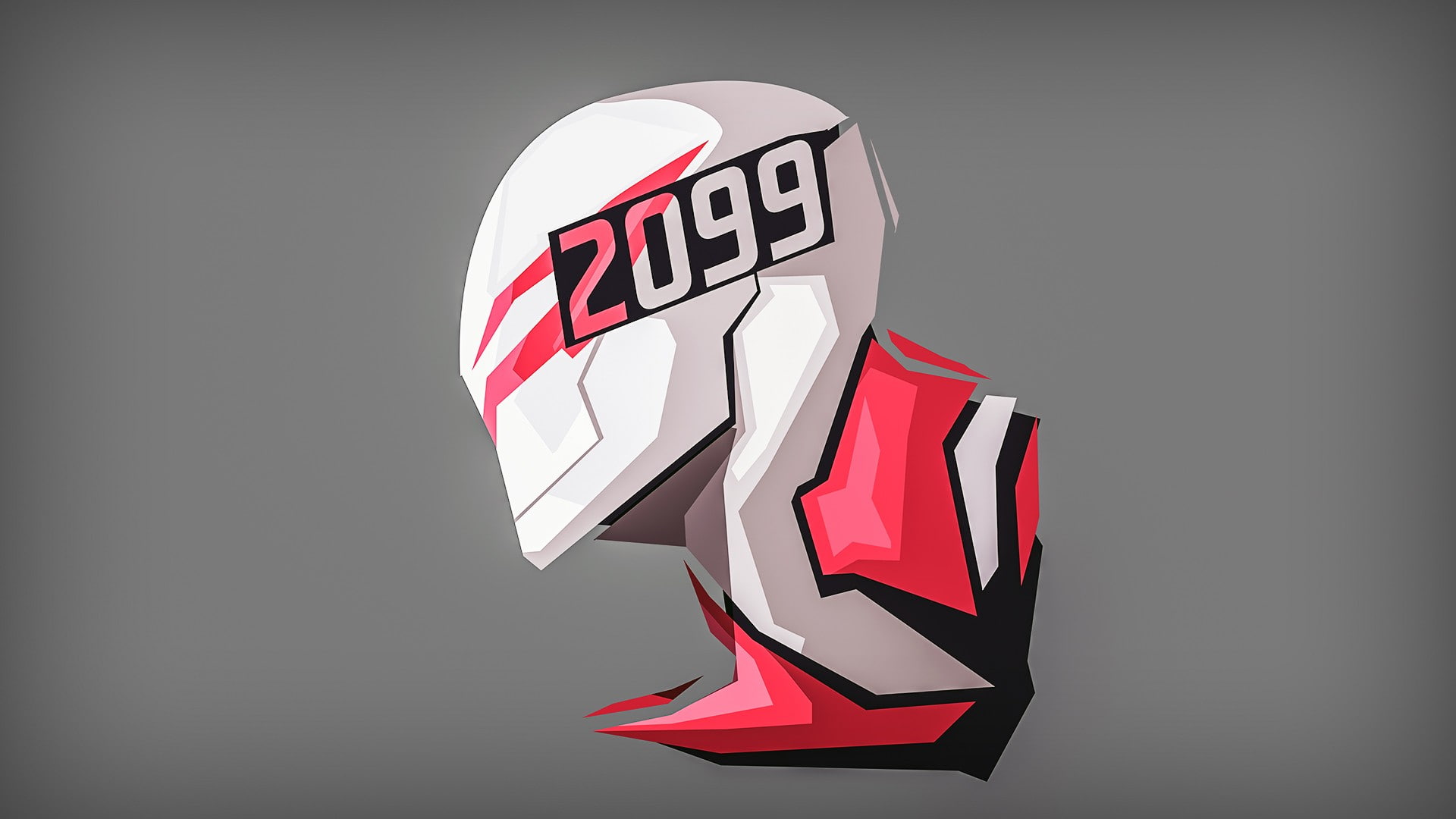 simple background, Spider-Man 2099, numbers, 1080P, Spider-Man, HD Wallpaper