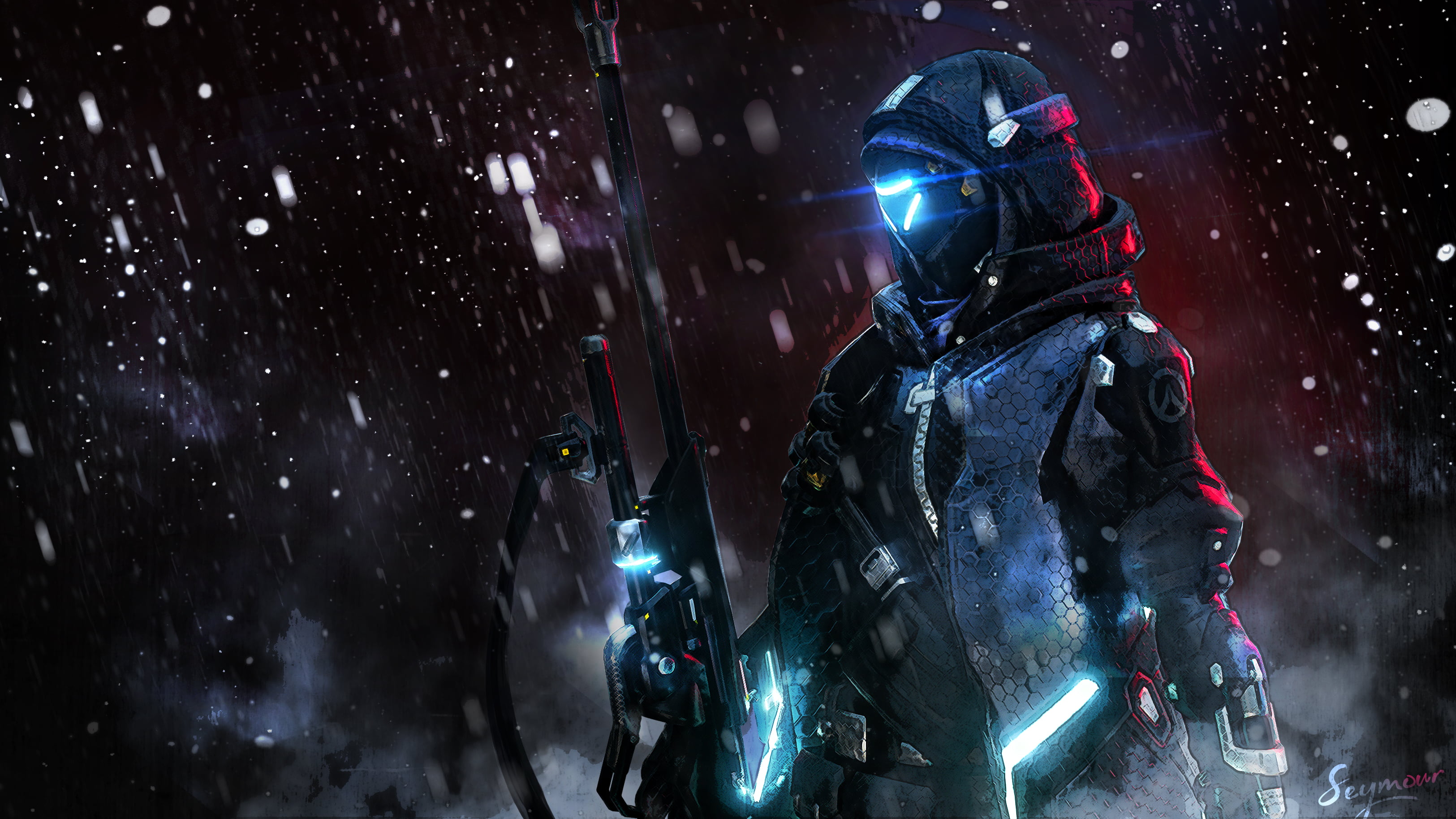 Seymour, Ana (Overwatch), science fiction, 2K, Overwatch, HD Wallpaper