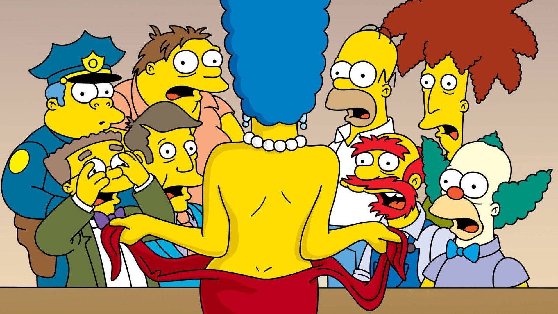 animal family, animal wildlife, group of animals, vertebrate, Barney Gumble, offspring, mammal, Marge Simpson, Waylon Smithers, childhood, 1080P, The Simpsons, HD Wallpaper
