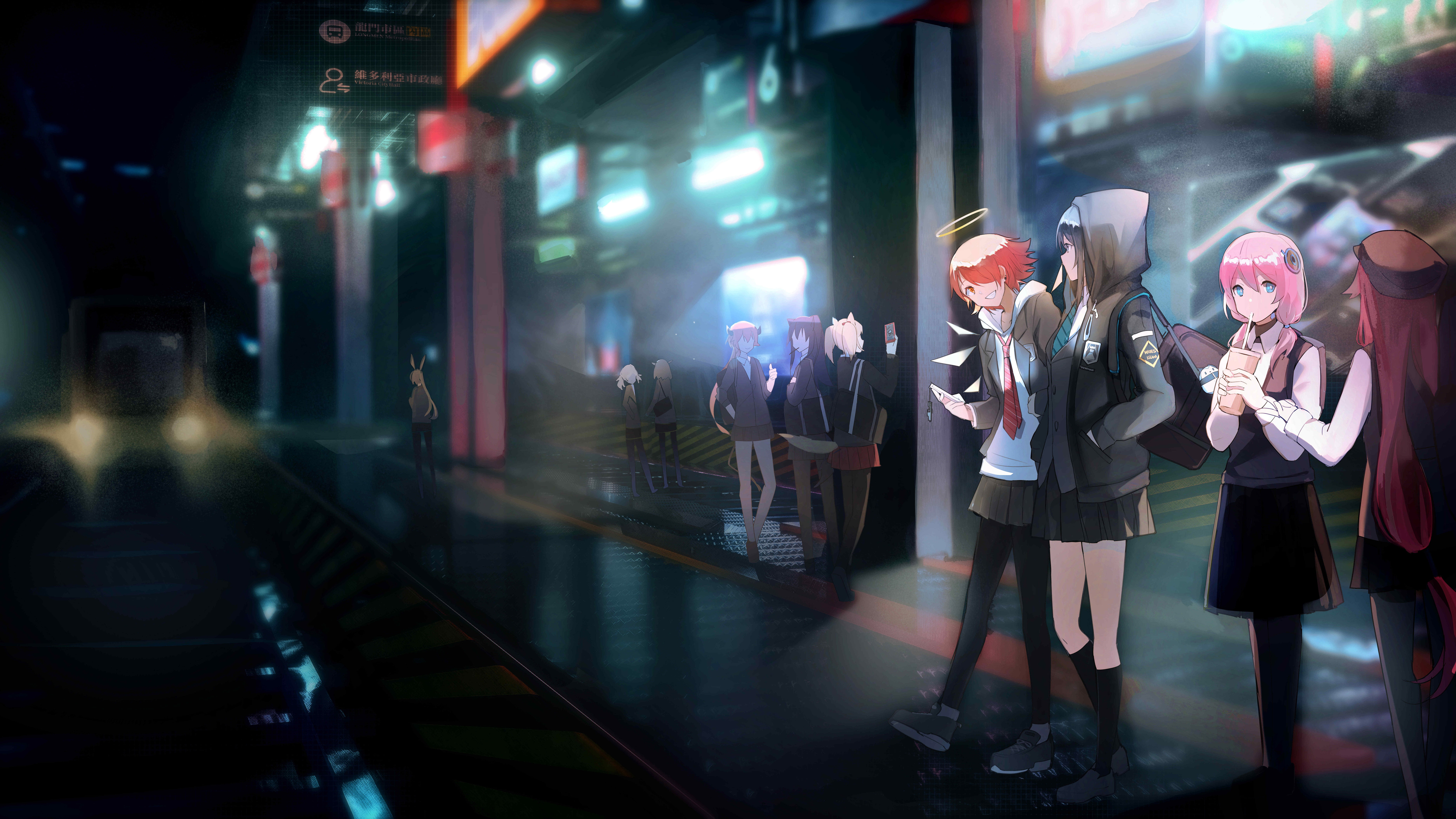 5K, Arknights, anime girls, Seymour, science fiction, HD Wallpaper
