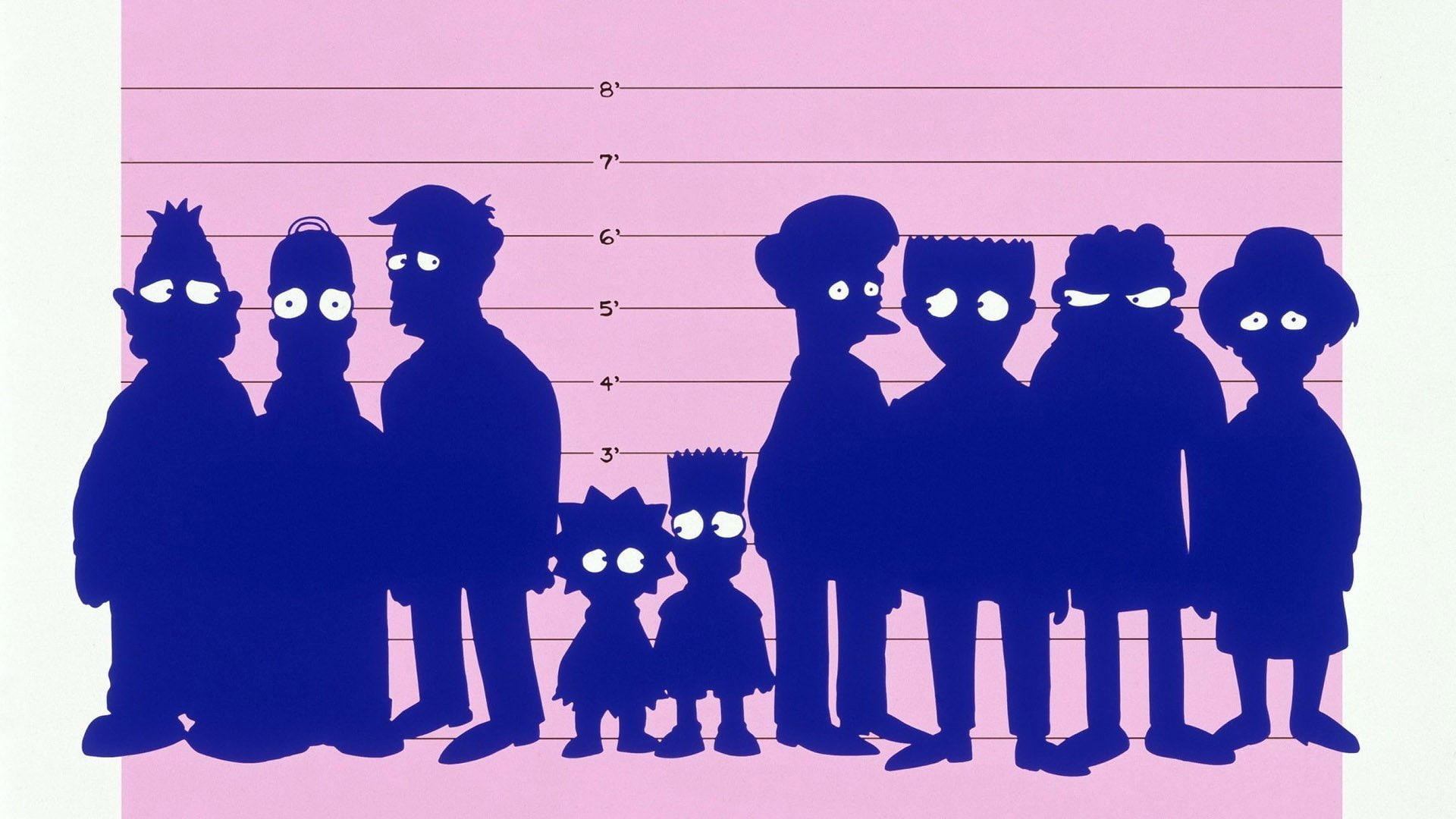 Edna Krabappel, Bart Simpson, Homer Simpson, Waylon Smithers, The Simpsons, Abraham Simpson, Seymour Skinner, 1080P, Moe Szyslak, Apu Nahasapeemapetilon, HD Wallpaper