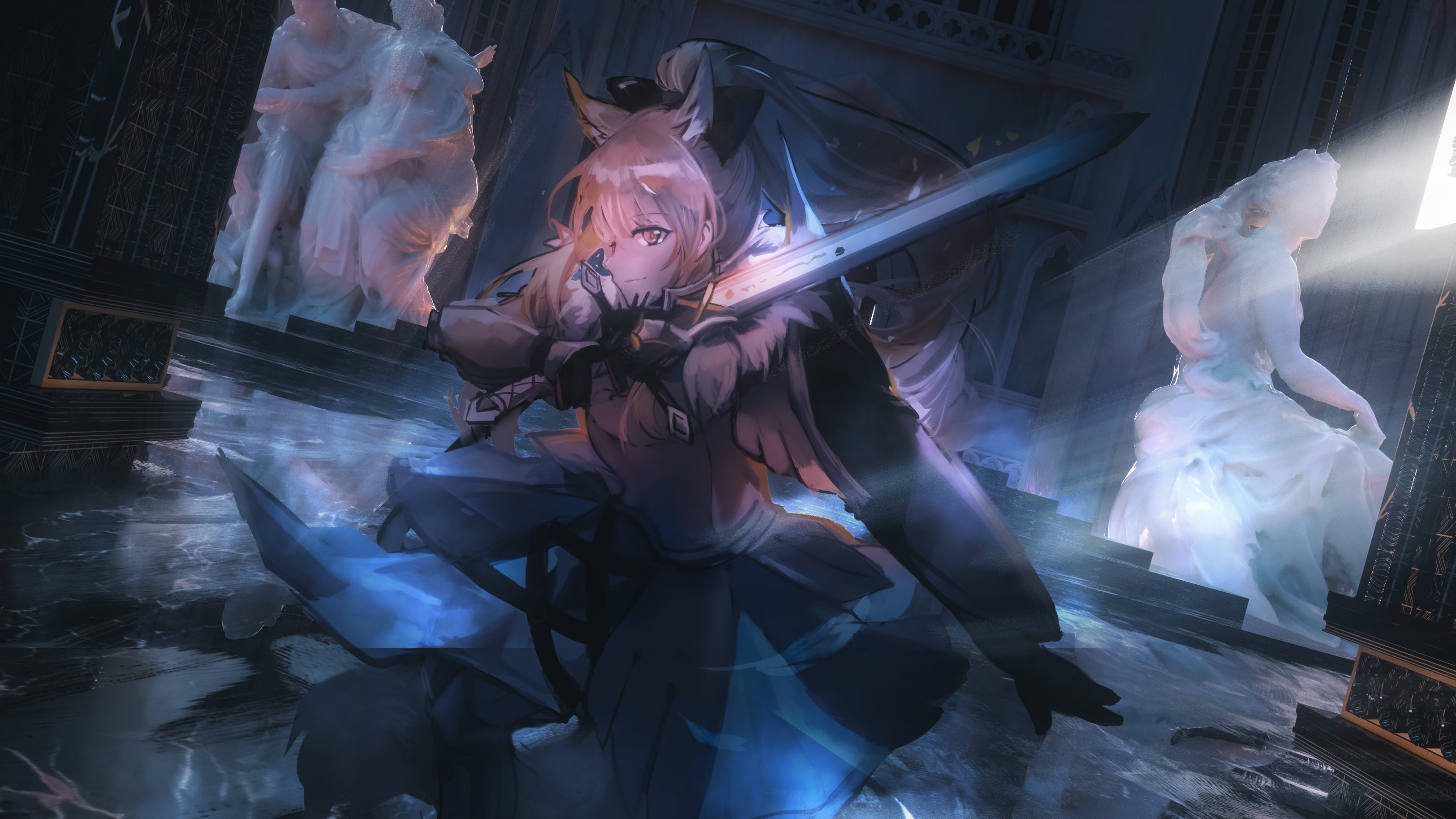 Seymour, anime girls, 2K, Arknights, HD Wallpaper