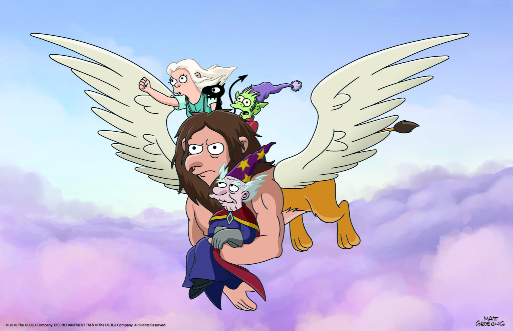 Bean (Disenchantment), Disenchantment, Elfo (Disenchantment), 1080P, Disenchantment (TV Show), TV Show, Luci (Disenchantment), HD Wallpaper