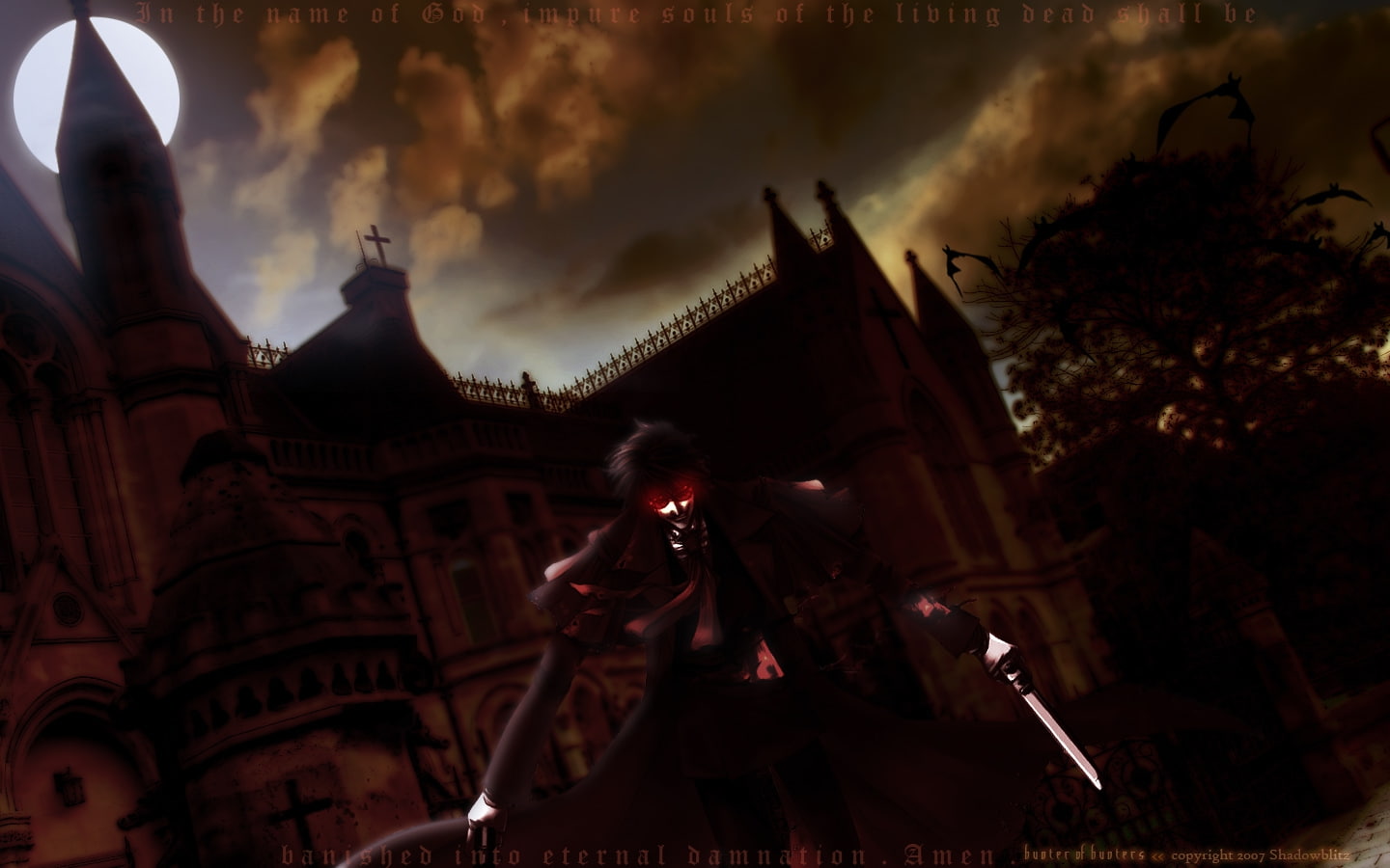 hd, vampires, hellsing, art, anime, x, alucard, ultimate, 720P, HD Wallpaper