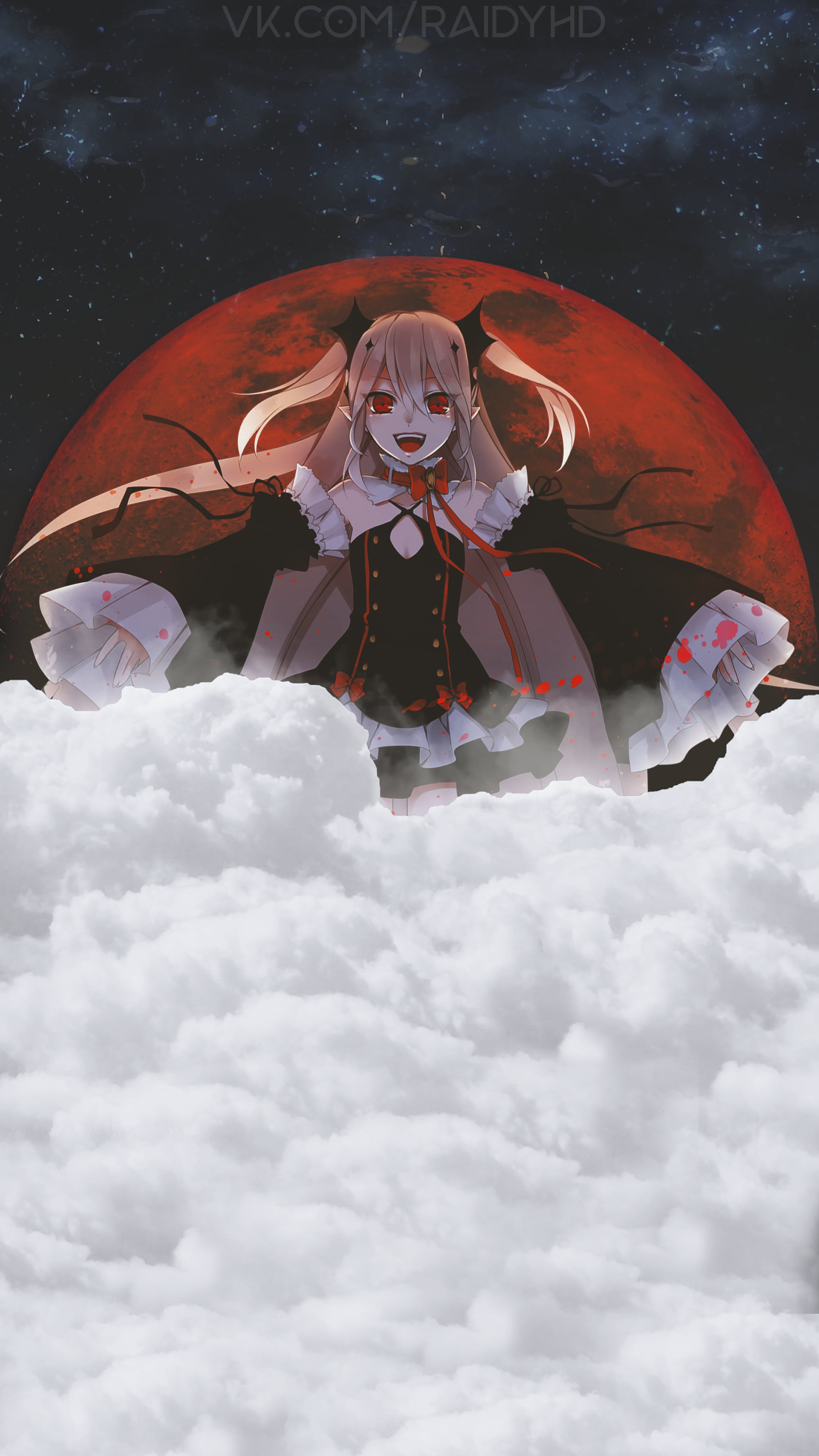 4K, Krul Tepes, anime girls, picture-in-picture, Owari No Seraph, anime, Phone HD Wallpaper