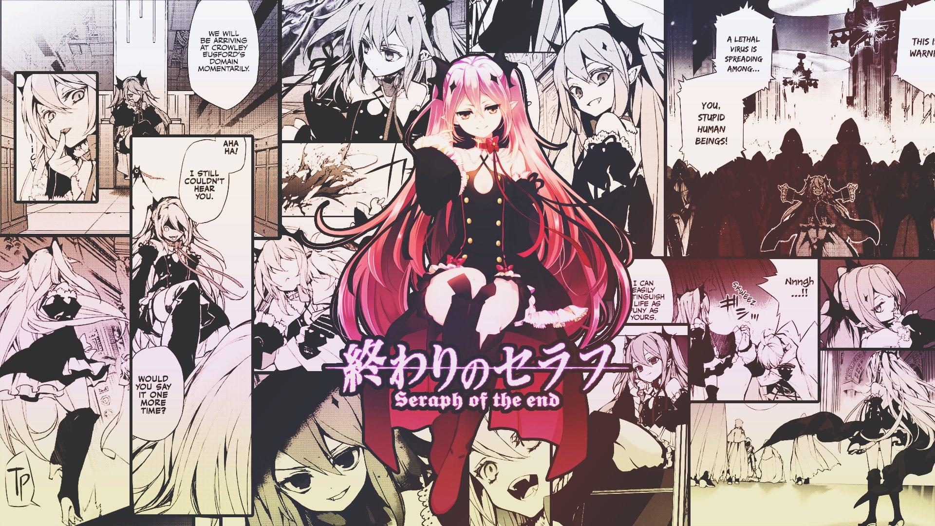 anime girls, translated, Krul Tepes, manga, Owari No Seraph, 1080P, HD Wallpaper