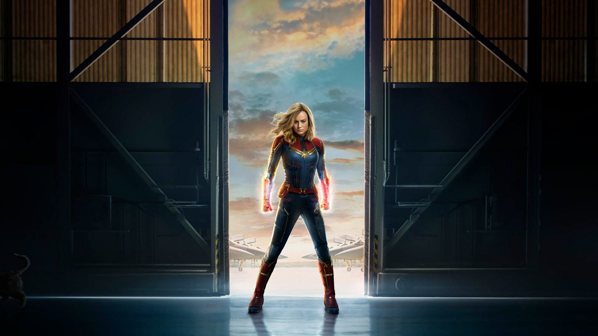 Brie Larson, 2019, Captain Marvel, Carol Danvers, Film, 1080P, HD Wallpaper