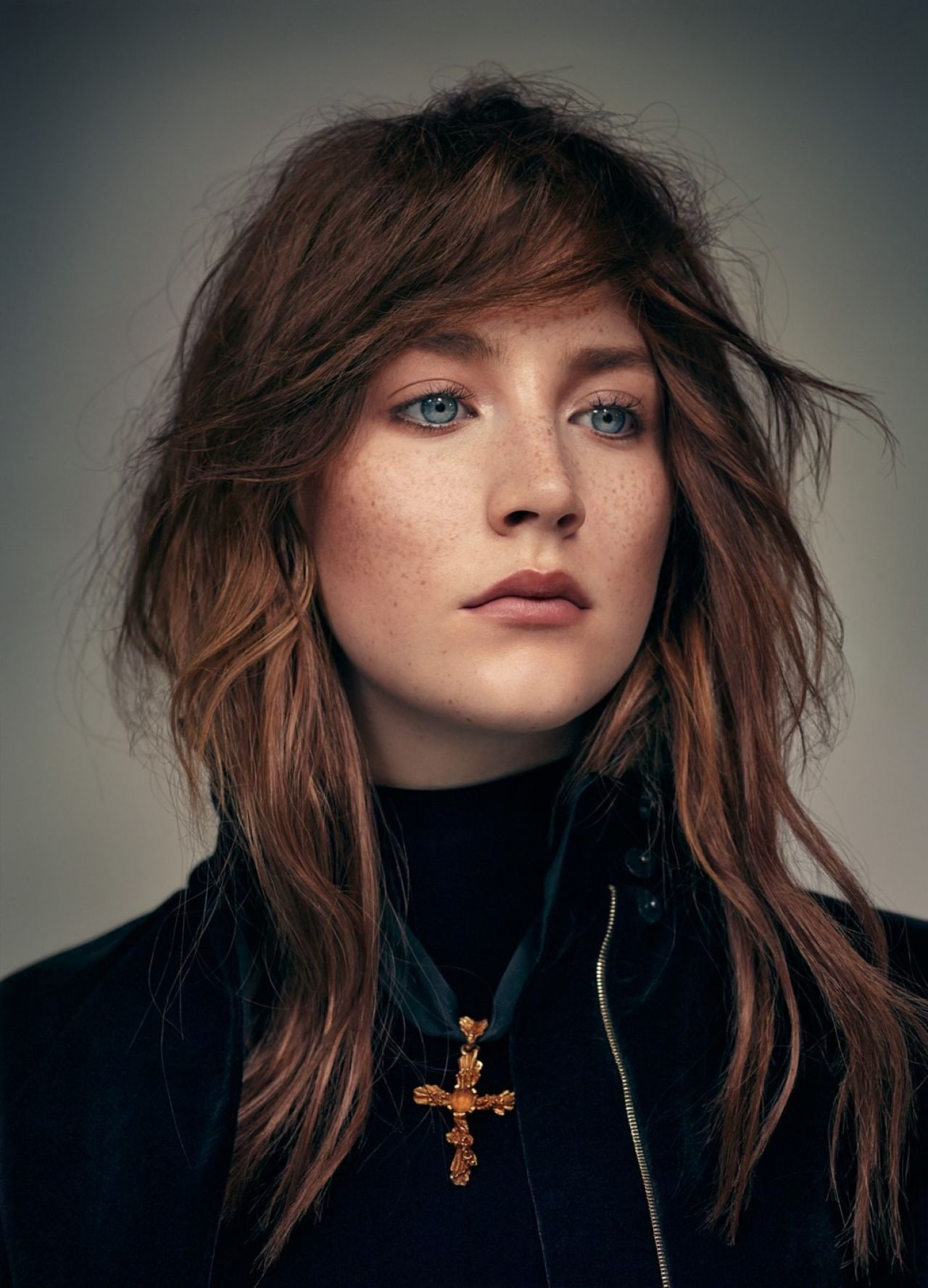 women, blue eyes, 720P, actress, Saoirse Ronan, Phone HD Wallpaper