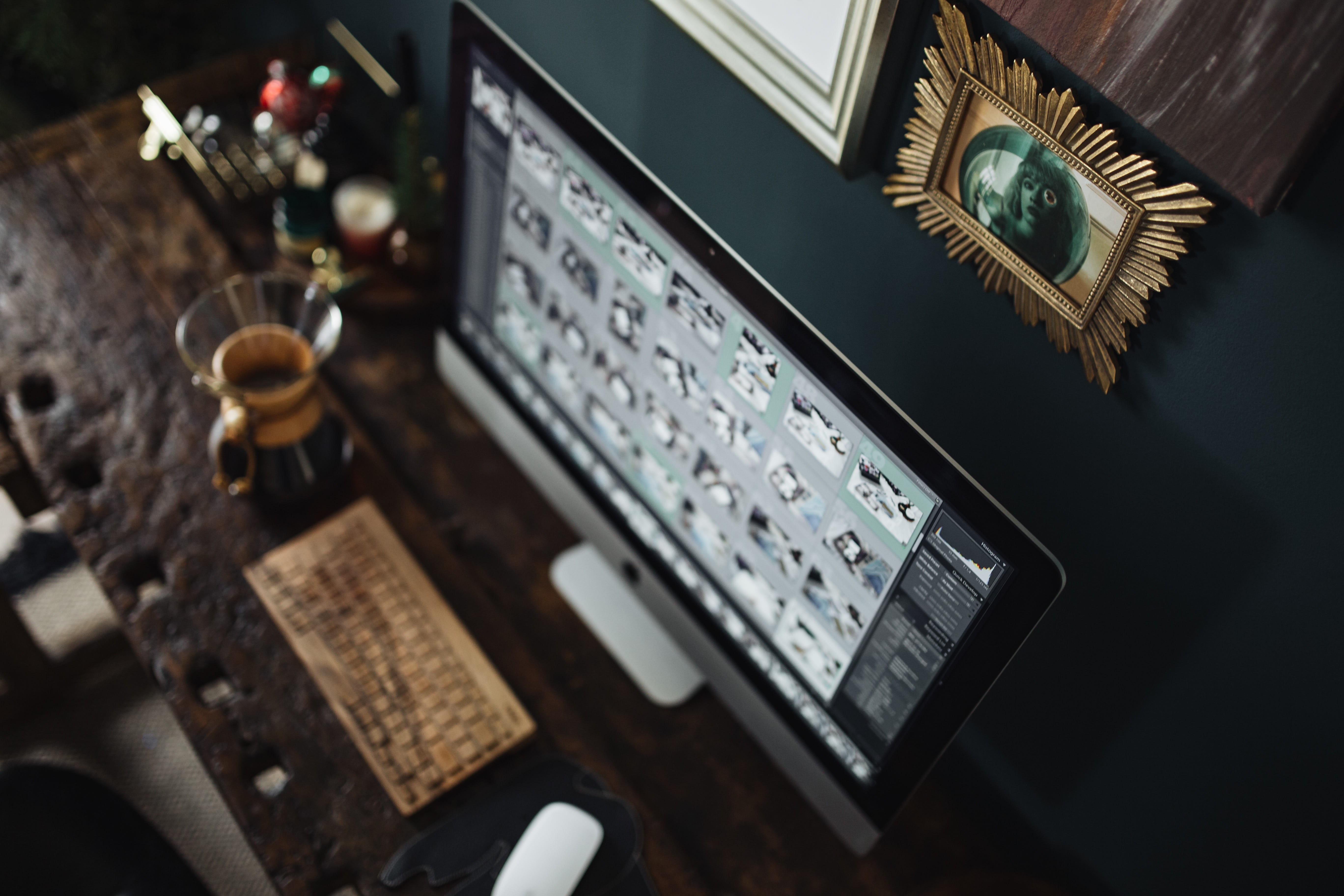 push button, music, appliance, office, desk, 5K, still life, arts culture and entertainment, control panel, dial, wood, control, work, high angle view, HD Wallpaper