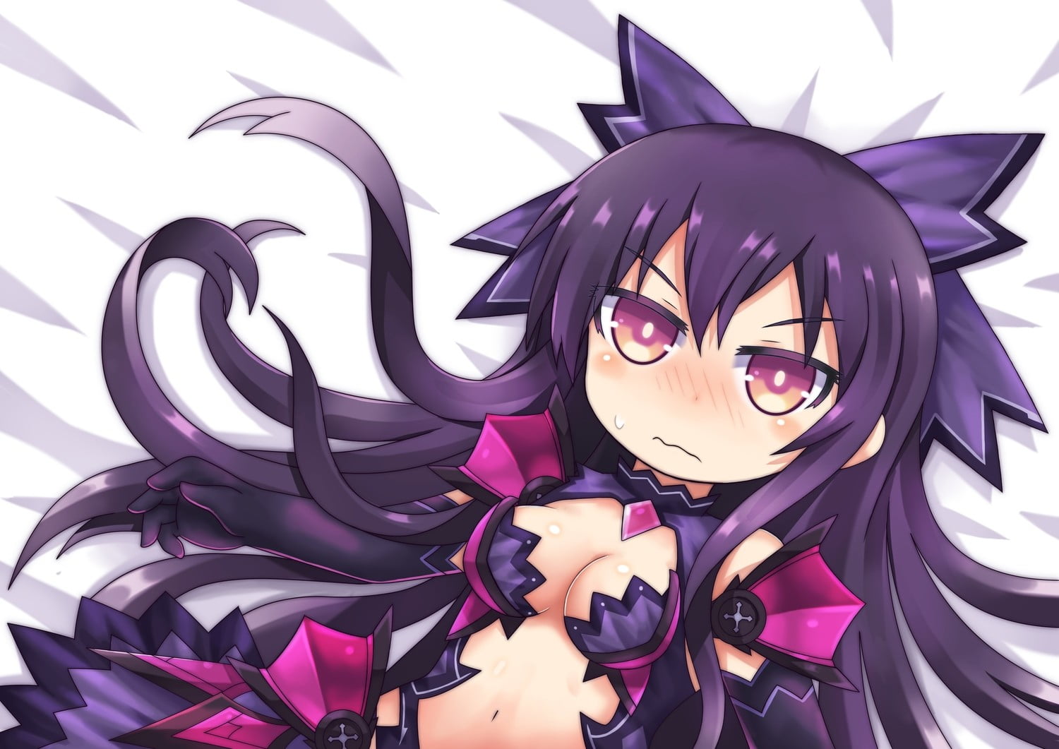 720P, front view, wall - building feature, leisure activity, people, representation, indoors, chibi, looking at camera, creativity, day, Date A Live, portrait, HD Wallpaper