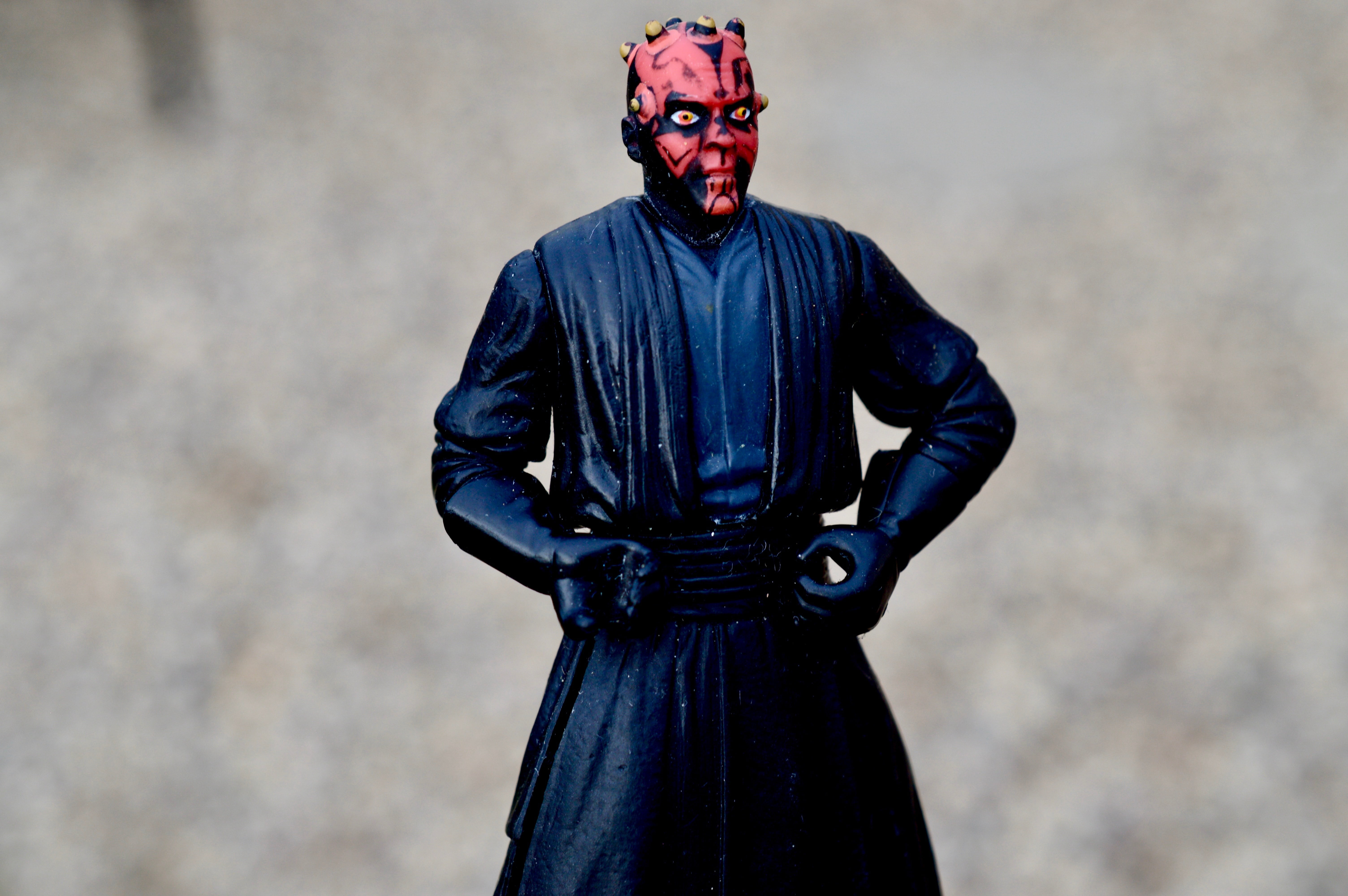 clothing, star wars, men, three quarter length, wall - building feature, darth maul, front view, day, adult, action figure, leisure activity, film, lifestyles, HD Wallpaper