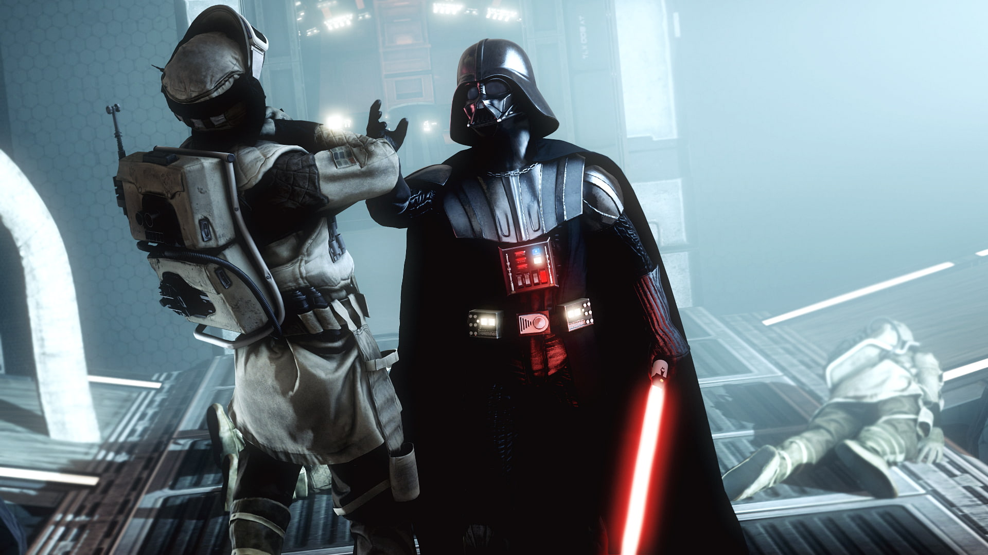 1080P, star wars, darth vader, Star Wars: Battlefront, lightsaber, power, villain, rebel, HD Wallpaper