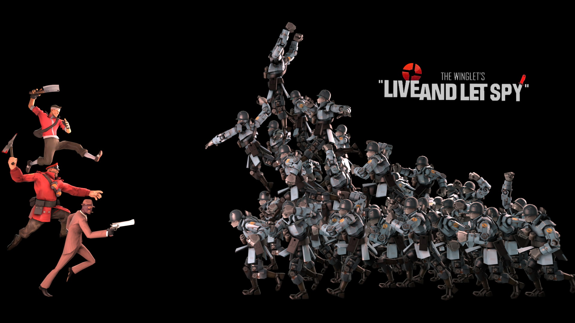 1080P, Scout (character), Team Fortress 2, Spy (character), HD Wallpaper