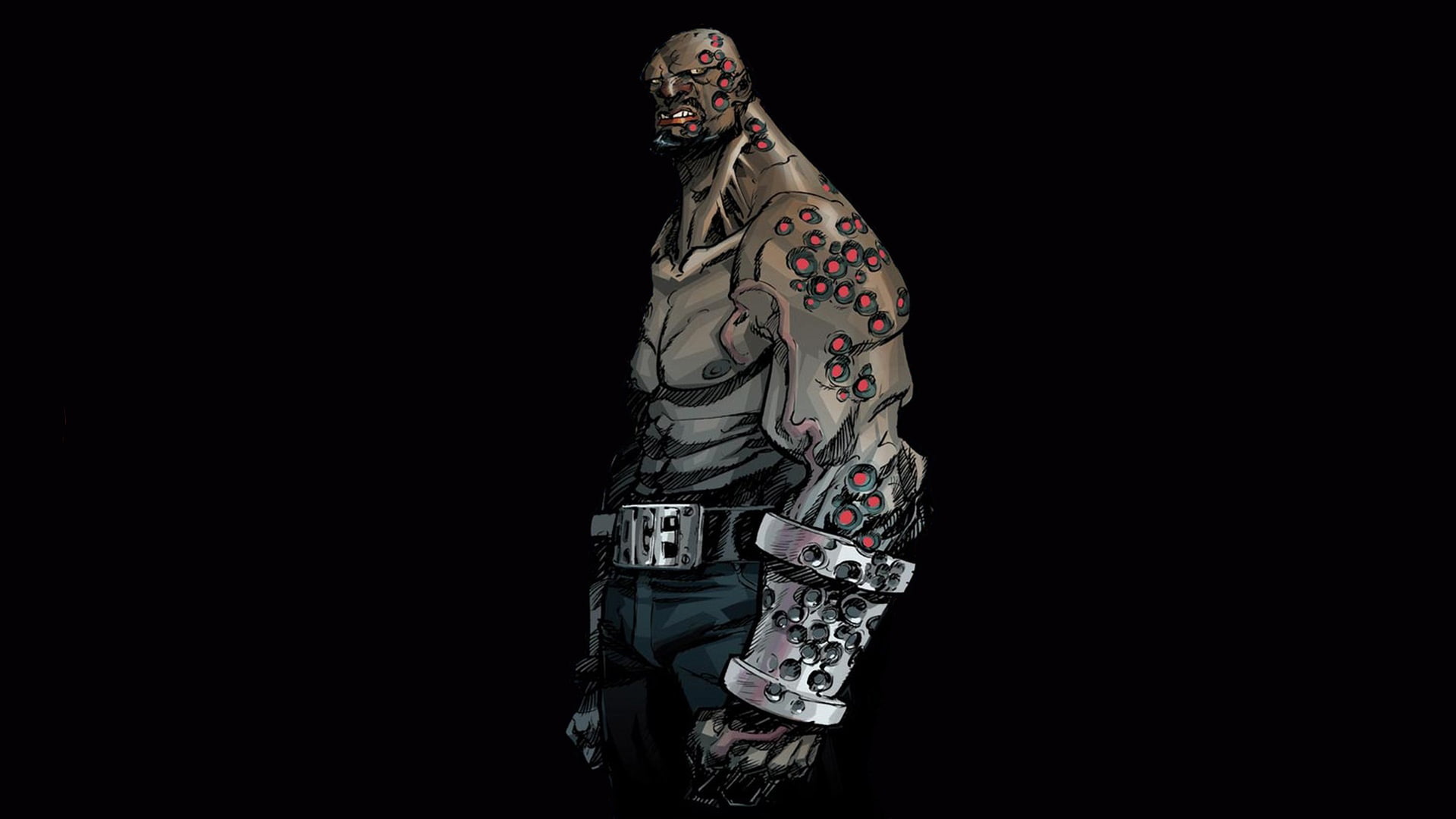 black, avengers, 1080P, luke, cage, hd, cartoon/comic, HD Wallpaper