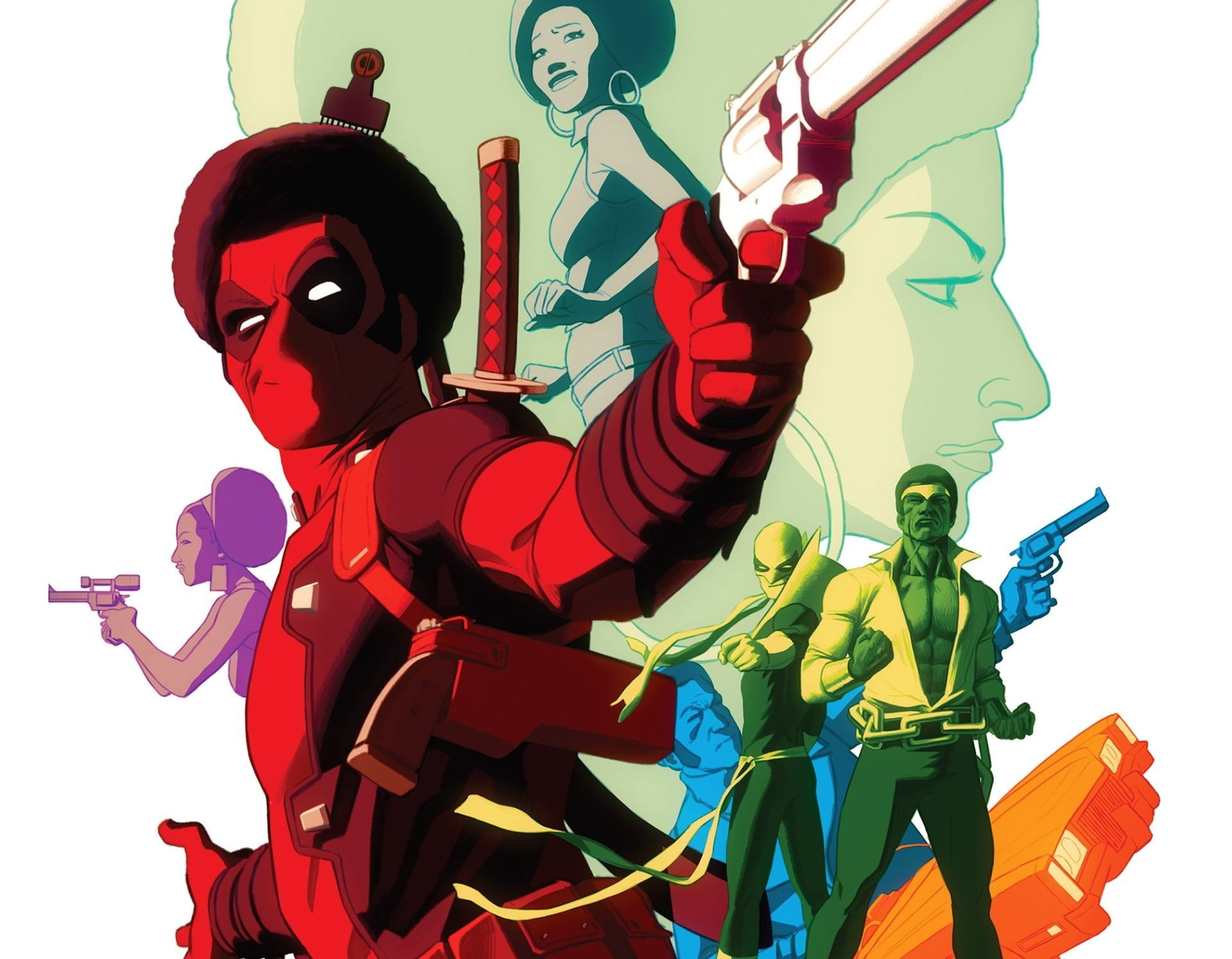 Luke Cage, Misty Knight, Comics, 1080P, Deadpool, Iron Fist, HD Wallpaper