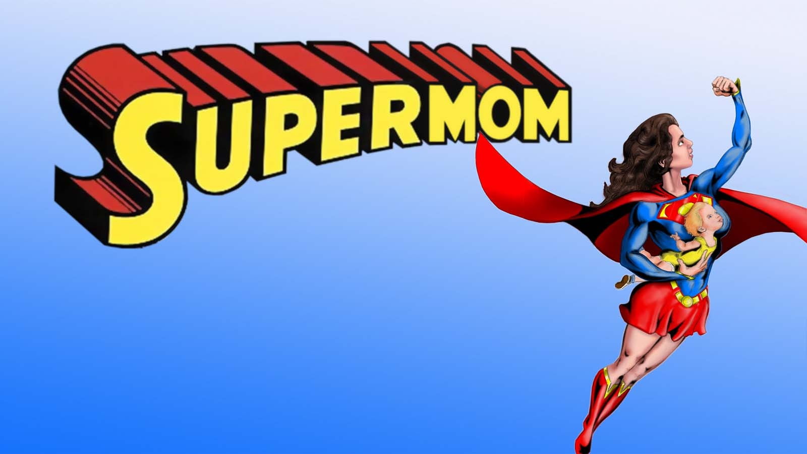 Supergirl, day, sport, Superman, full length, 720P, arms raised, human limb, human arm, supermom, body part, outdoors, blue, red, artwork, people, digital, HD Wallpaper