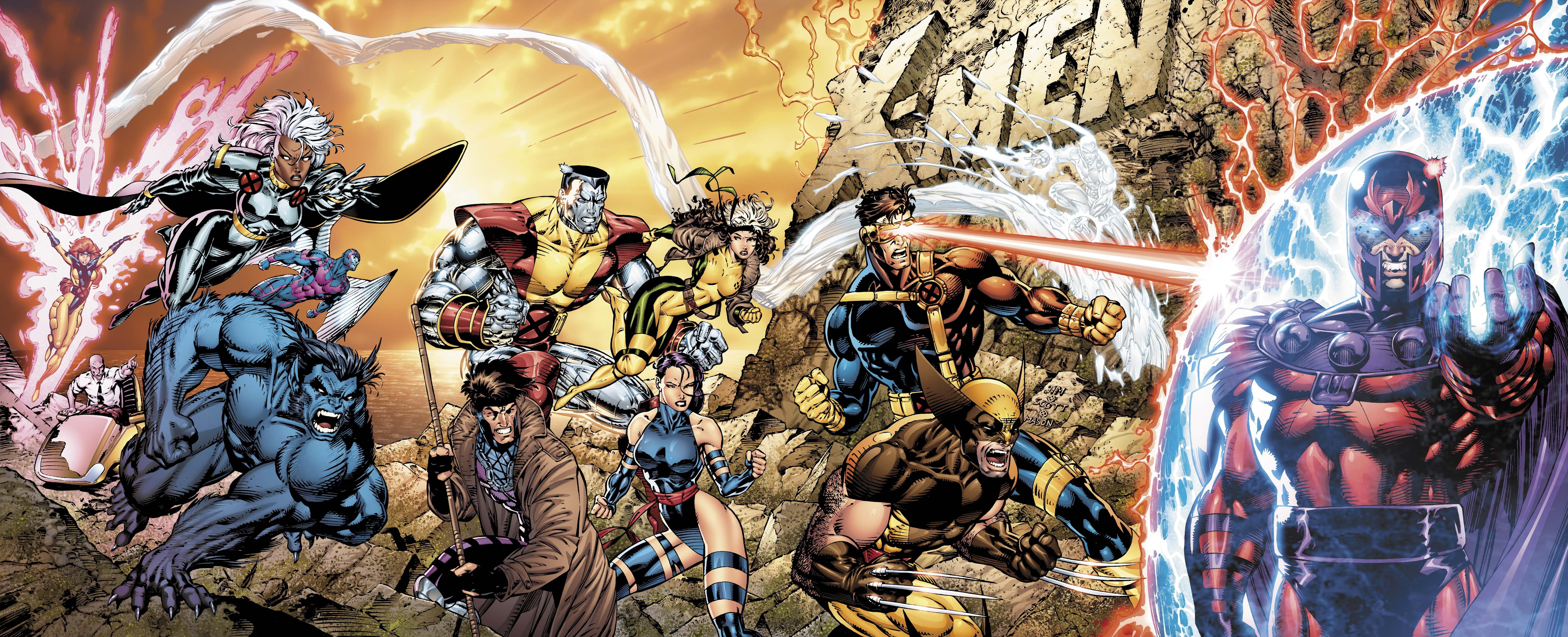 Jim Lee, 5K, superhero, comic art, Marvel Comics, comics, X-Men, superheroines, HD Wallpaper