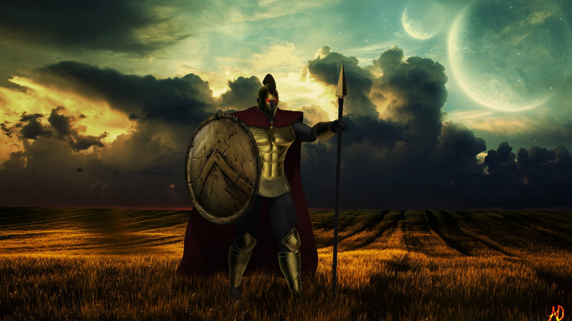 sky, men, protection, fighting, weapon, sword, Pantheon (League Of Legends), security, one person, nature, government, sunset, League Of Legends, land, HD Wallpaper