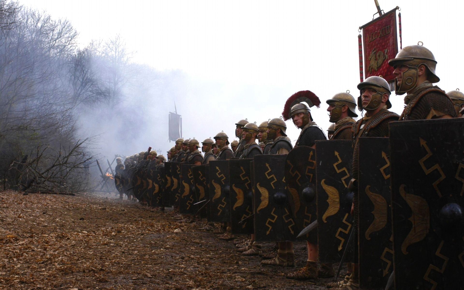 legio, holding, legionaries, TV series, legionary, army, Rome, HBO, shields, 1080P, Centurion Lucius Vorenus, people, HD Wallpaper