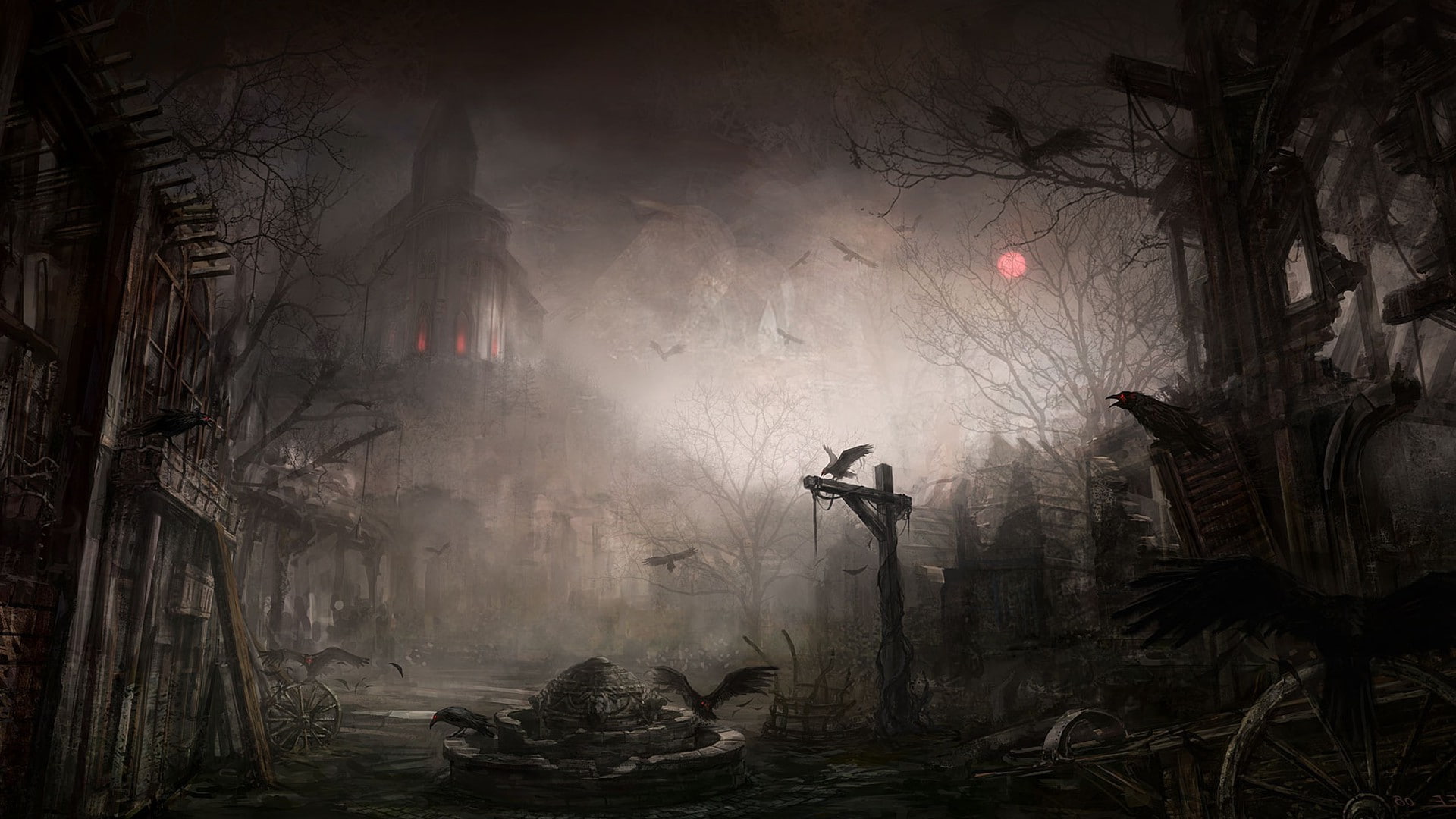 fantasy Art, 1080P, Diablo III, illustration, Tristram, HD Wallpaper