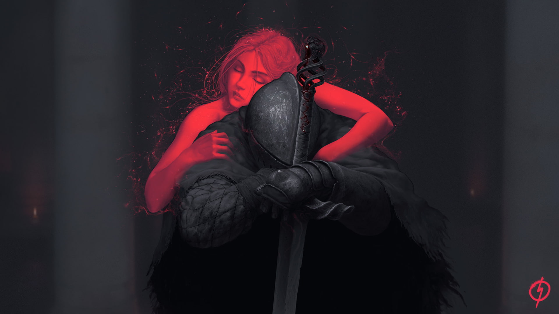 fan art, sword, Dark Souls II, video games, 1080P, HD Wallpaper