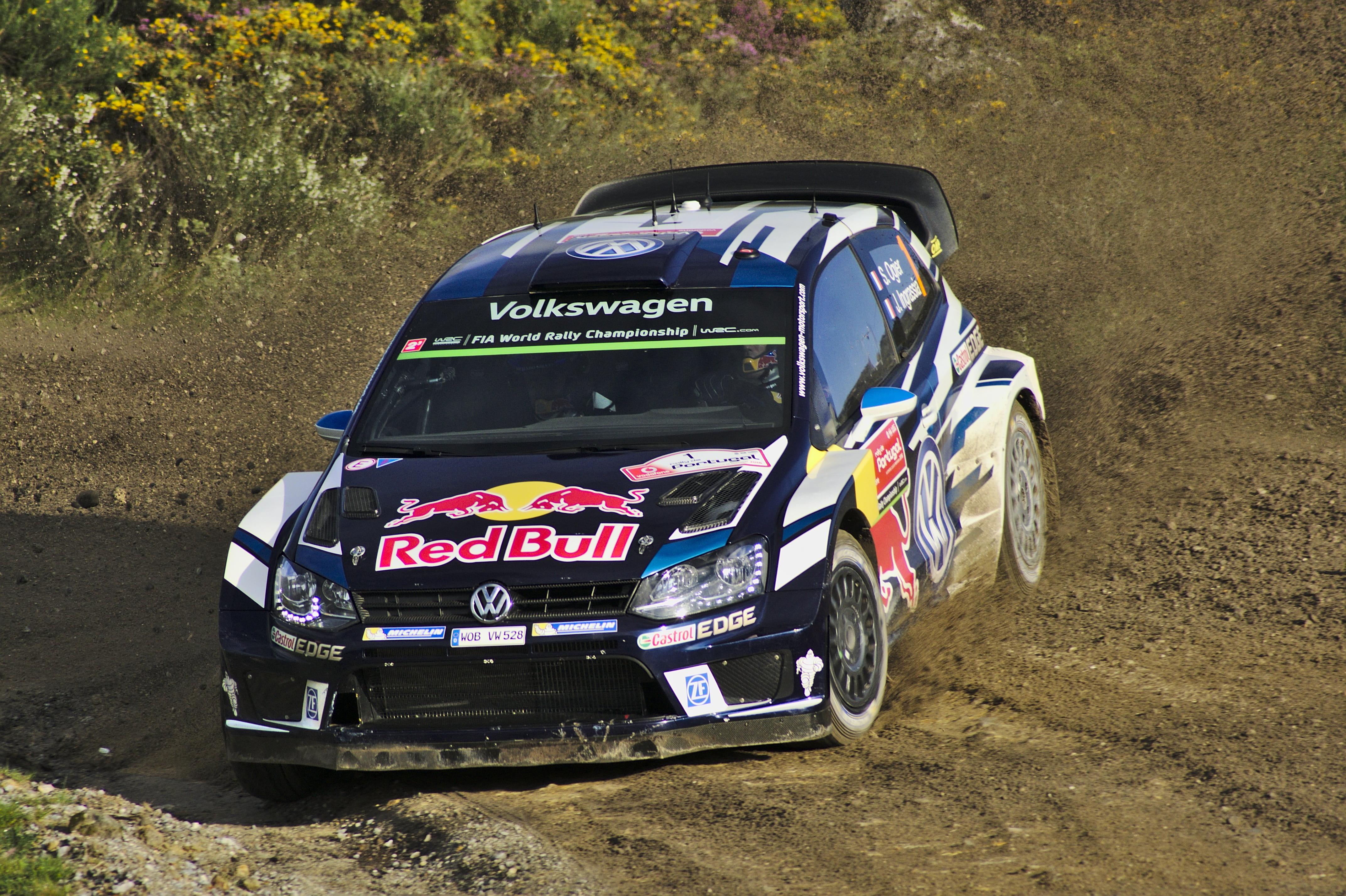 drive, land Vehicle, rally, travel, power, vodafone portugal wrc 2016, motor vehicle, sports Race, stationary, wheel, plant, text, volkswagen polo r wrc, HD Wallpaper