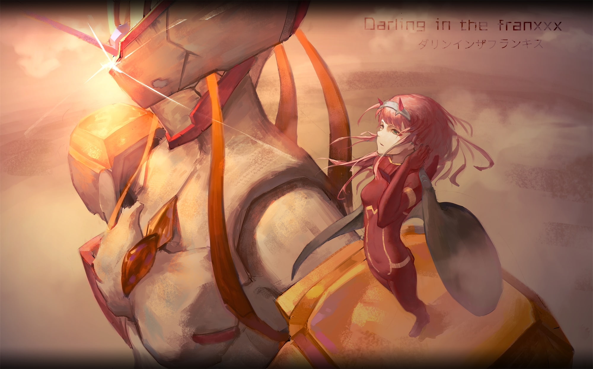Zero Two (Darling in the FranXX), Darling in the FranXX, anime girls, anime, pink hair, Strelizia (DARLING in the FRANXX), 1080P, HD Wallpaper
